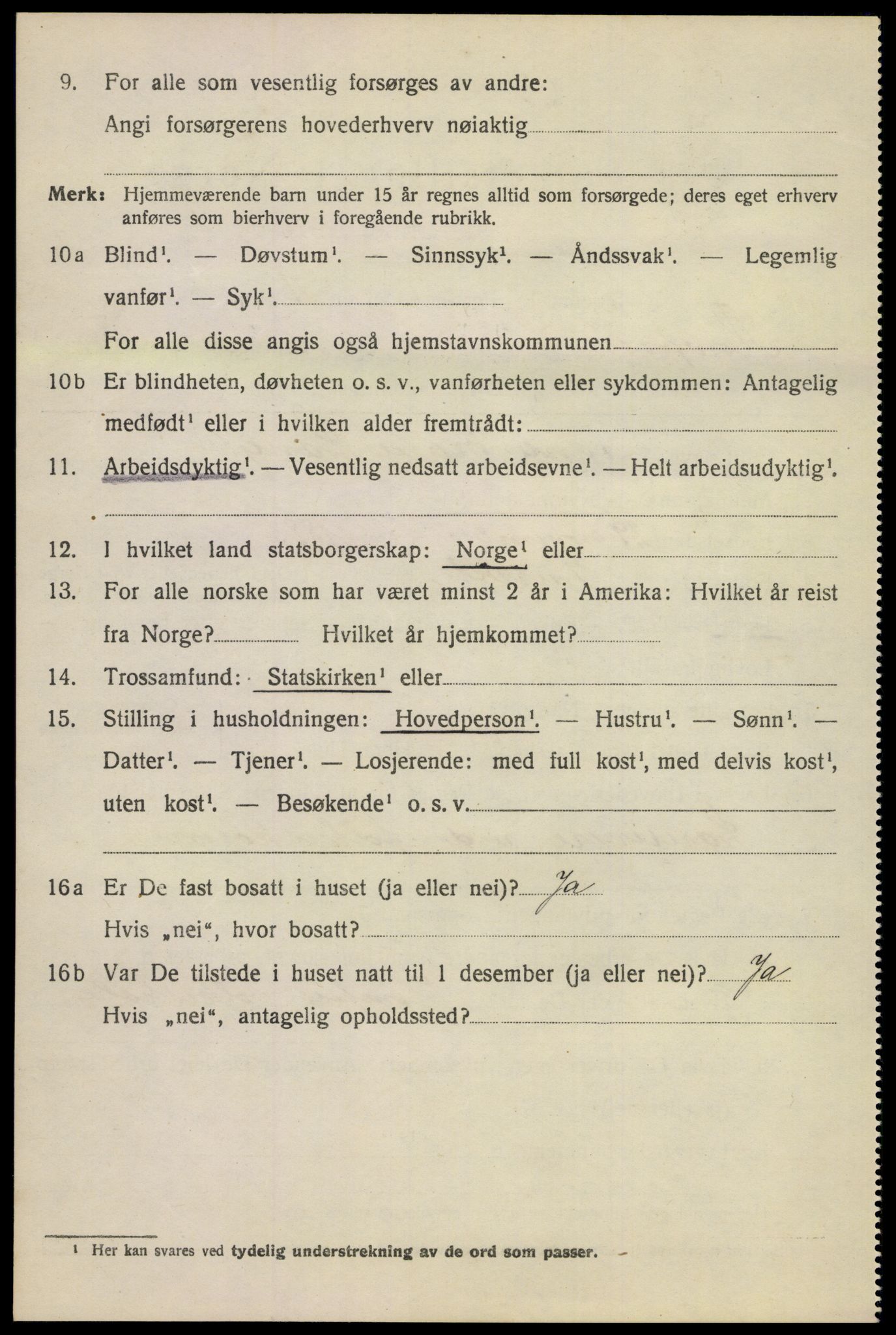 SAKO, 1920 census for Hønefoss, 1920, p. 2439