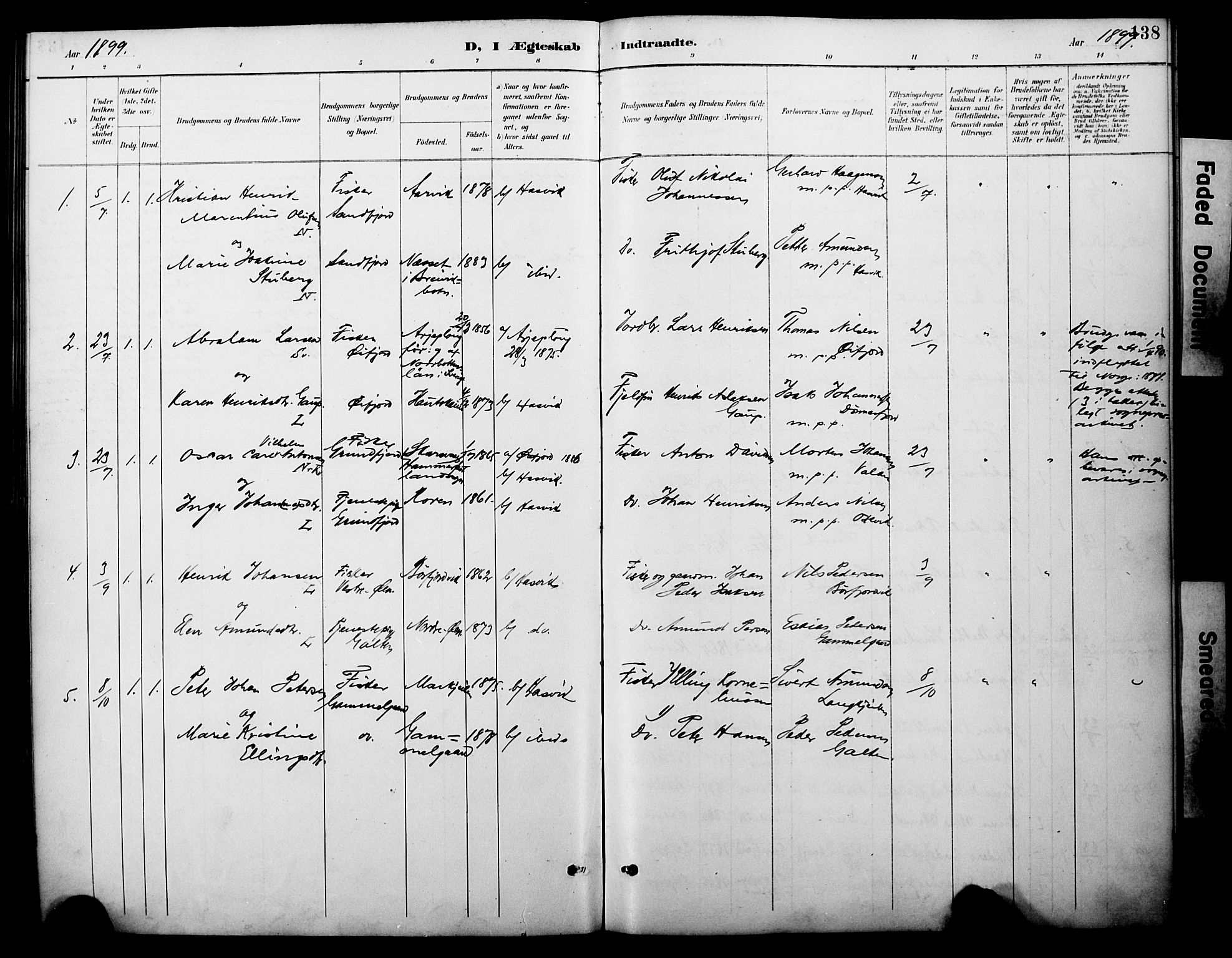 Loppa sokneprestkontor, SATØ/S-1339/H/Ha/L0008kirke: Parish register (official) no. 8, 1889-1907, p. 138