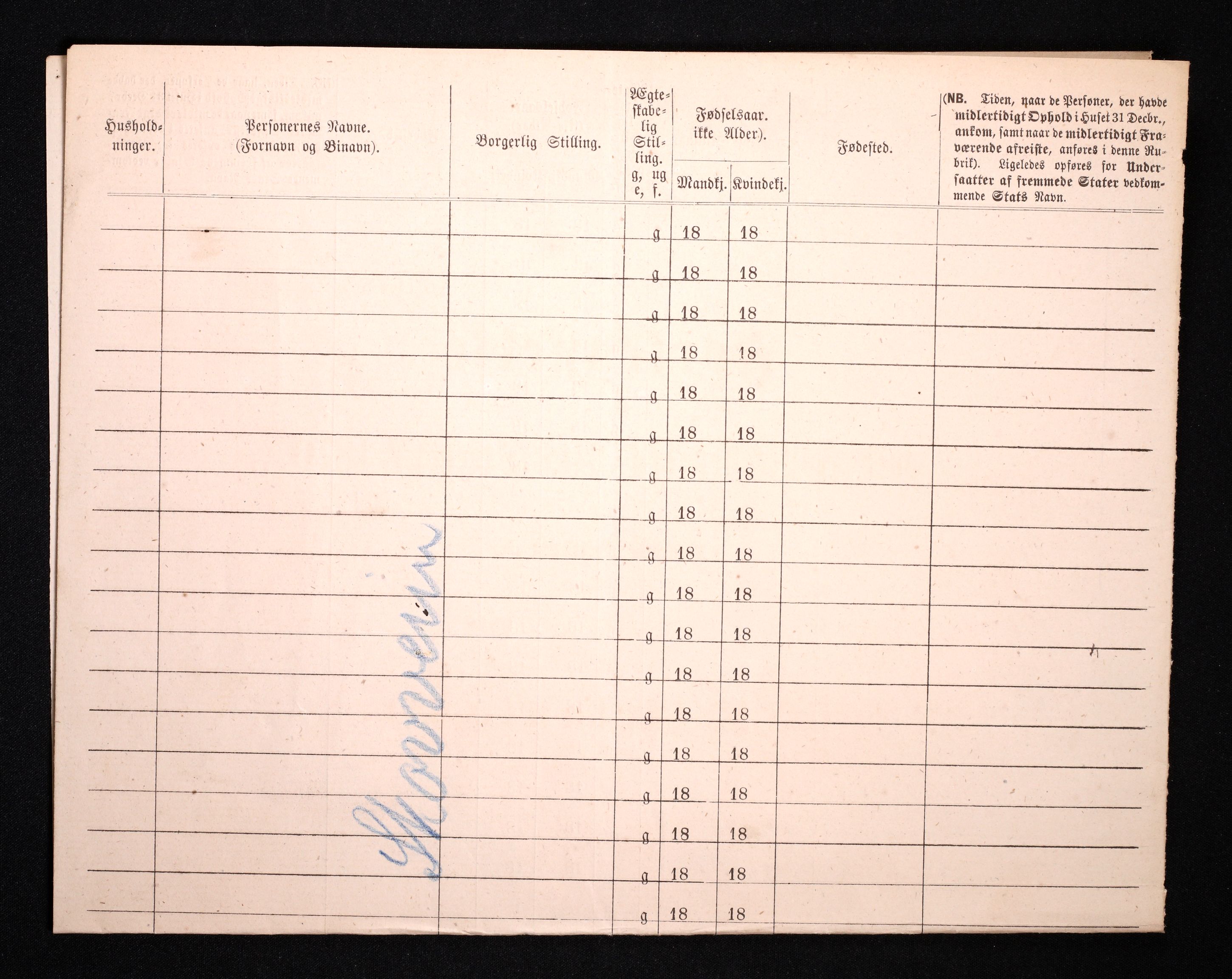 RA, 1870 census for 0301 Kristiania, 1870, p. 3451