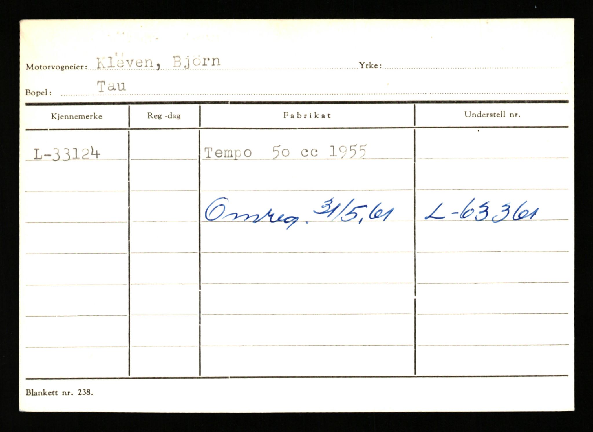 Stavanger trafikkstasjon, AV/SAST-A-101942/0/G/L0005: Registreringsnummer: 23000 - 34245, 1930-1971, p. 3124