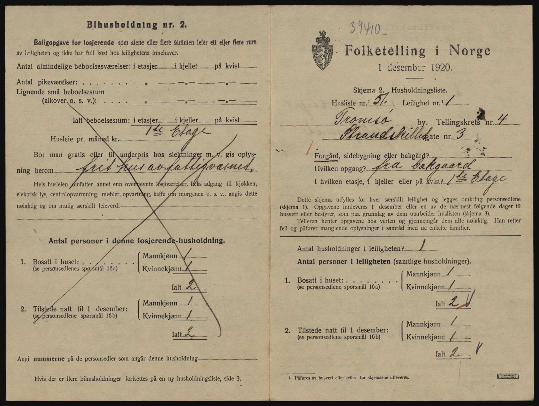 SATØ, 1920 census for Tromsø, 1920, p. 3615