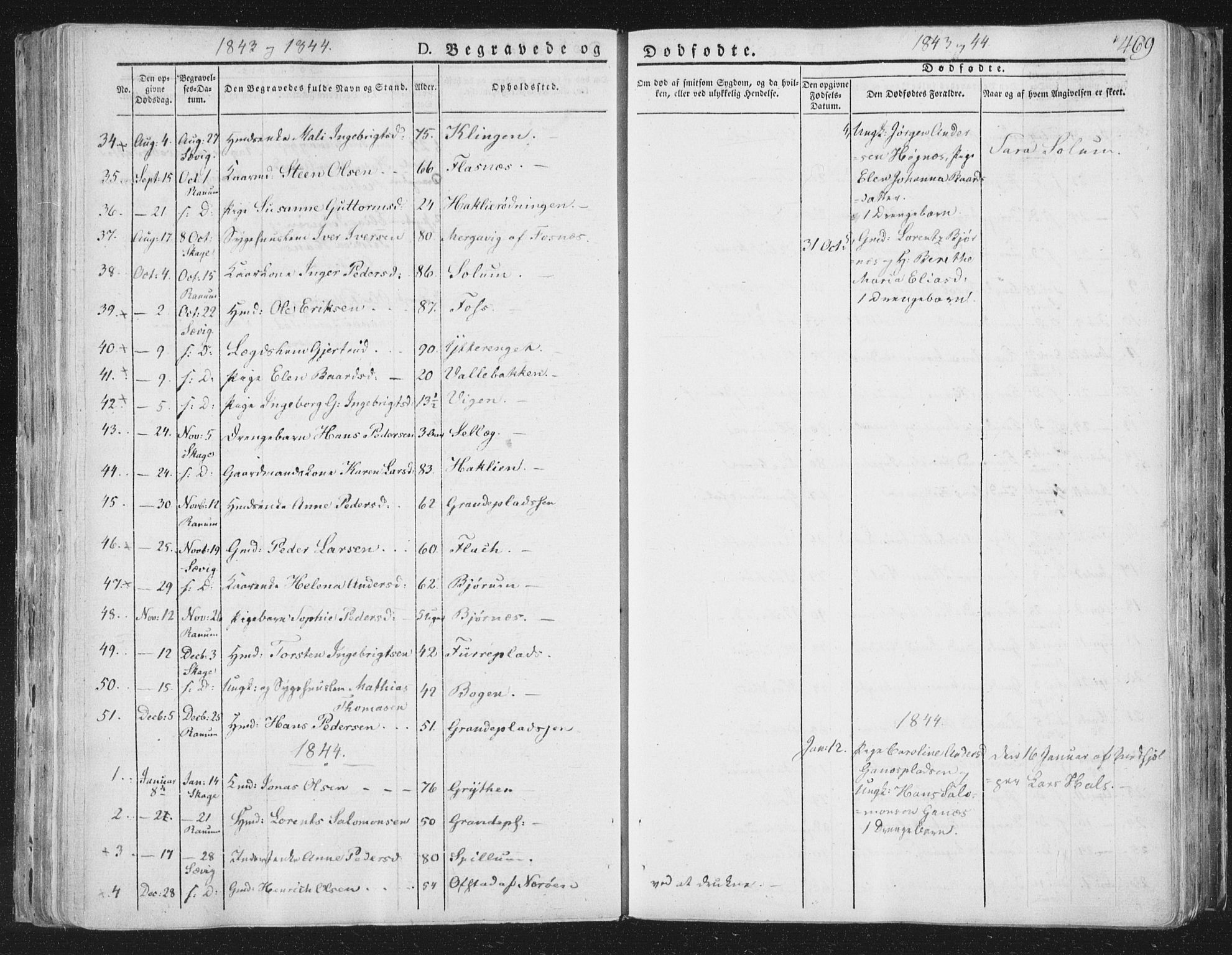 Ministerialprotokoller, klokkerbøker og fødselsregistre - Nord-Trøndelag, SAT/A-1458/764/L0552: Parish register (official) no. 764A07b, 1824-1865, p. 469