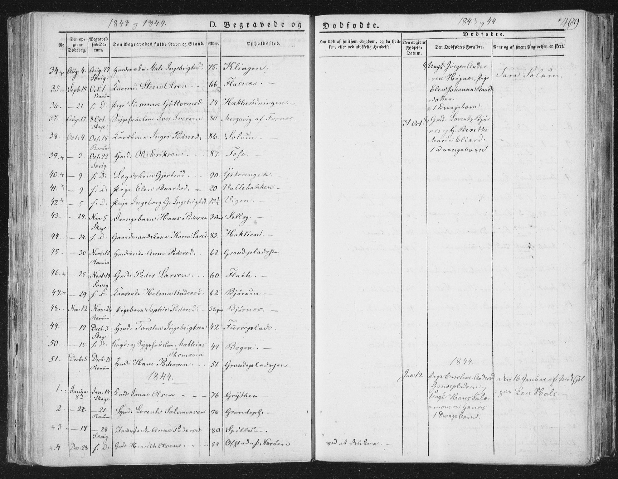 Ministerialprotokoller, klokkerbøker og fødselsregistre - Nord-Trøndelag, AV/SAT-A-1458/764/L0552: Parish register (official) no. 764A07b, 1824-1865, p. 469