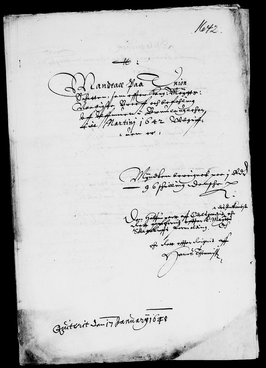 Rentekammeret inntil 1814, Reviderte regnskaper, Lensregnskaper, AV/RA-EA-5023/R/Rb/Rbl/L0008: Brunla len, 1641-1644