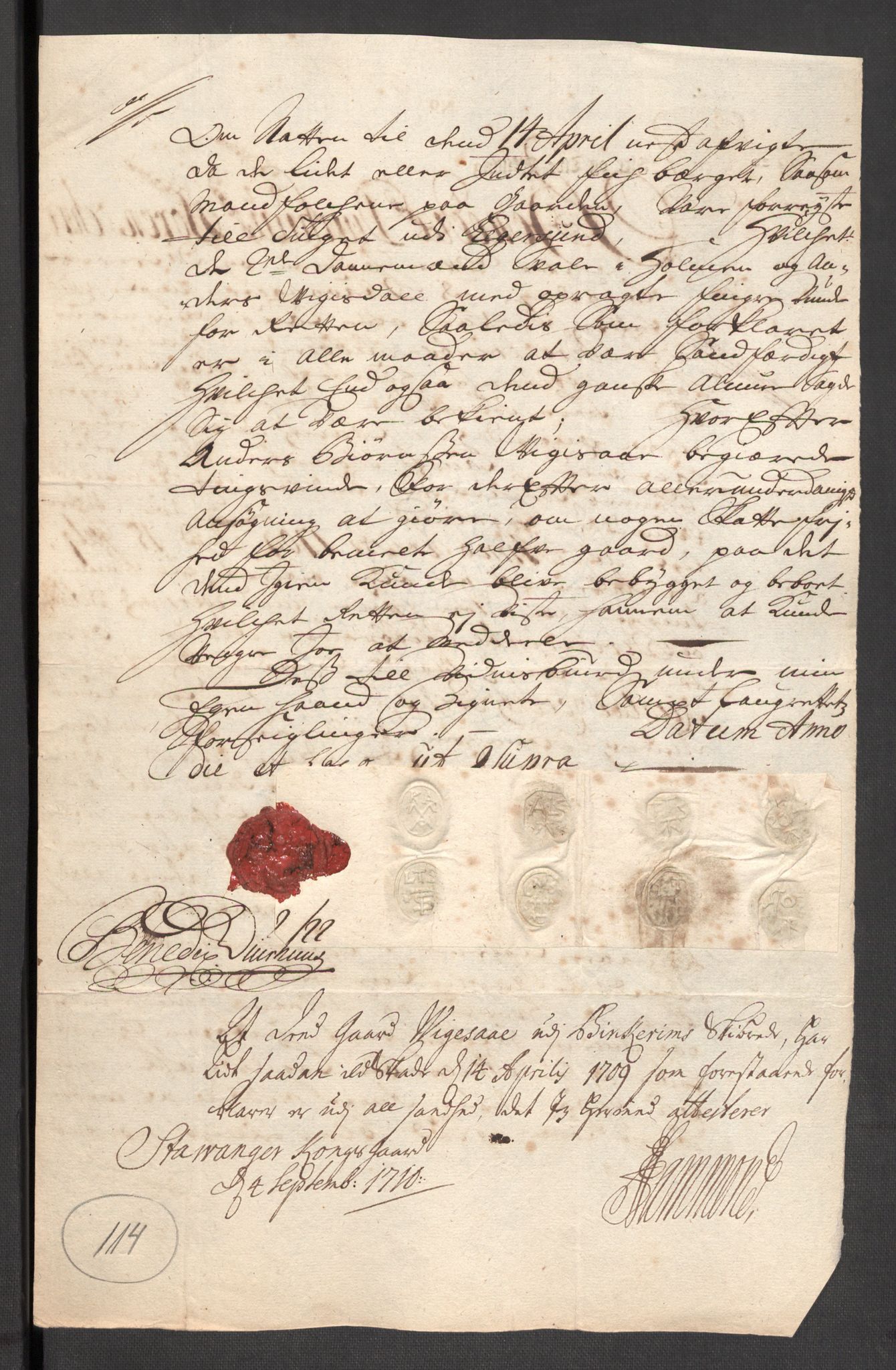 Rentekammeret inntil 1814, Reviderte regnskaper, Fogderegnskap, AV/RA-EA-4092/R46/L2735: Fogderegnskap Jæren og Dalane, 1711, p. 209