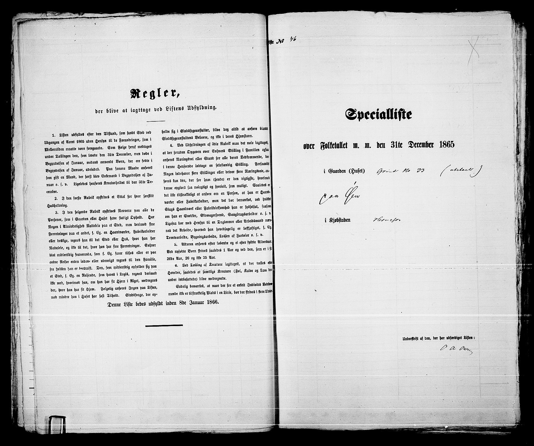 RA, 1865 census for Norderhov/Hønefoss, 1865, p. 91