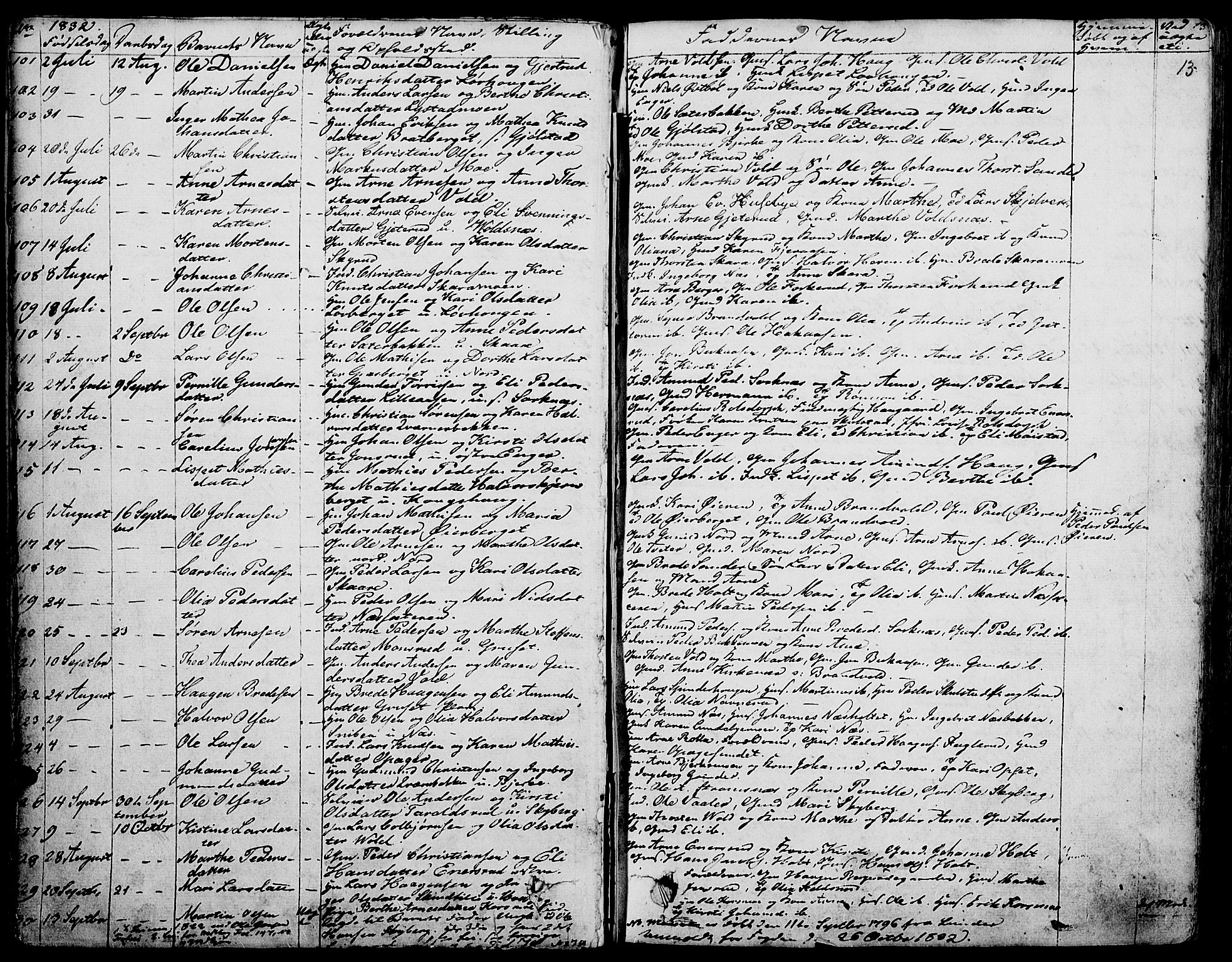 Grue prestekontor, AV/SAH-PREST-036/H/Ha/Haa/L0007: Parish register (official) no. 7, 1830-1847, p. 13