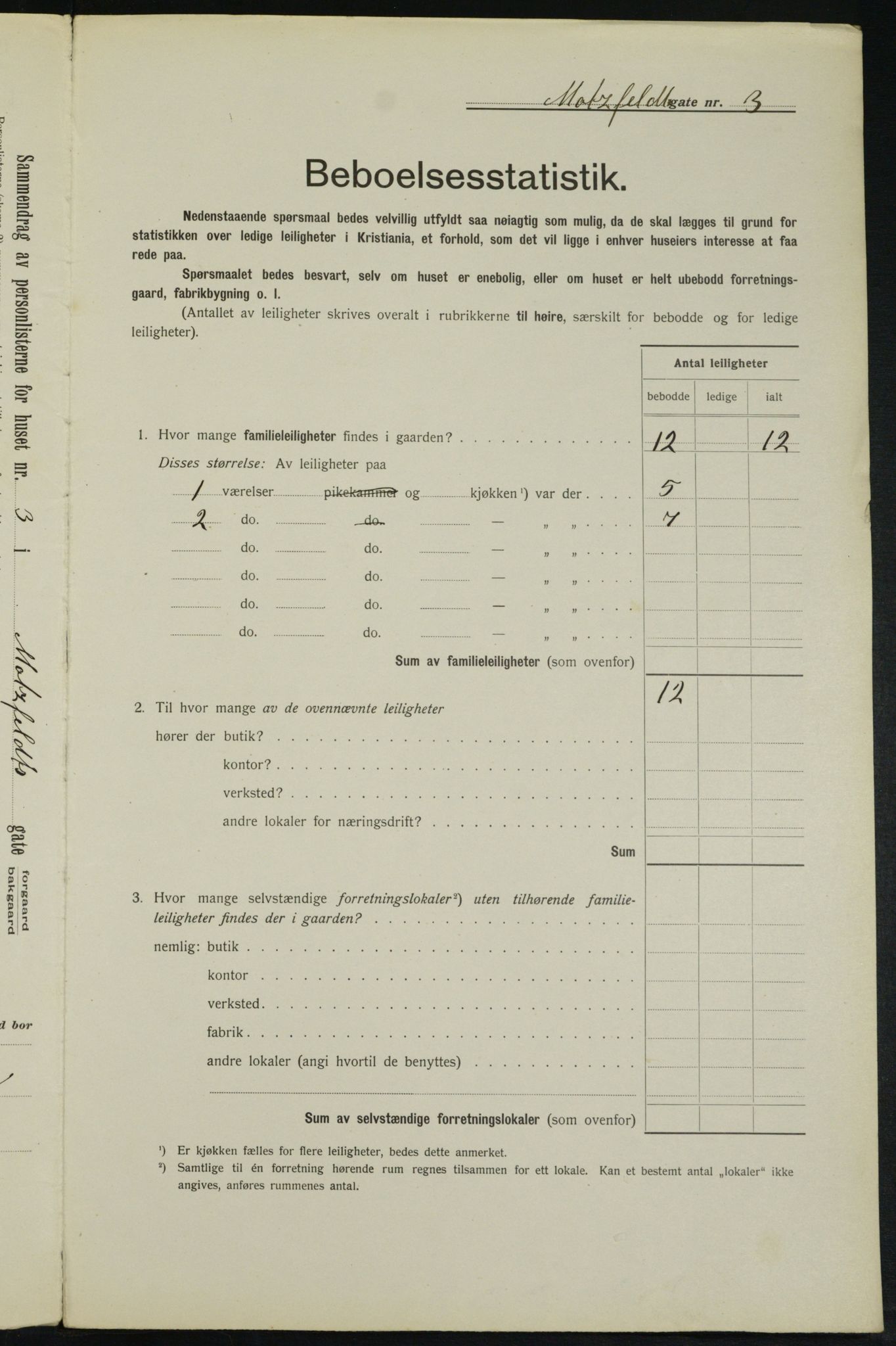 OBA, Municipal Census 1913 for Kristiania, 1913, p. 65823