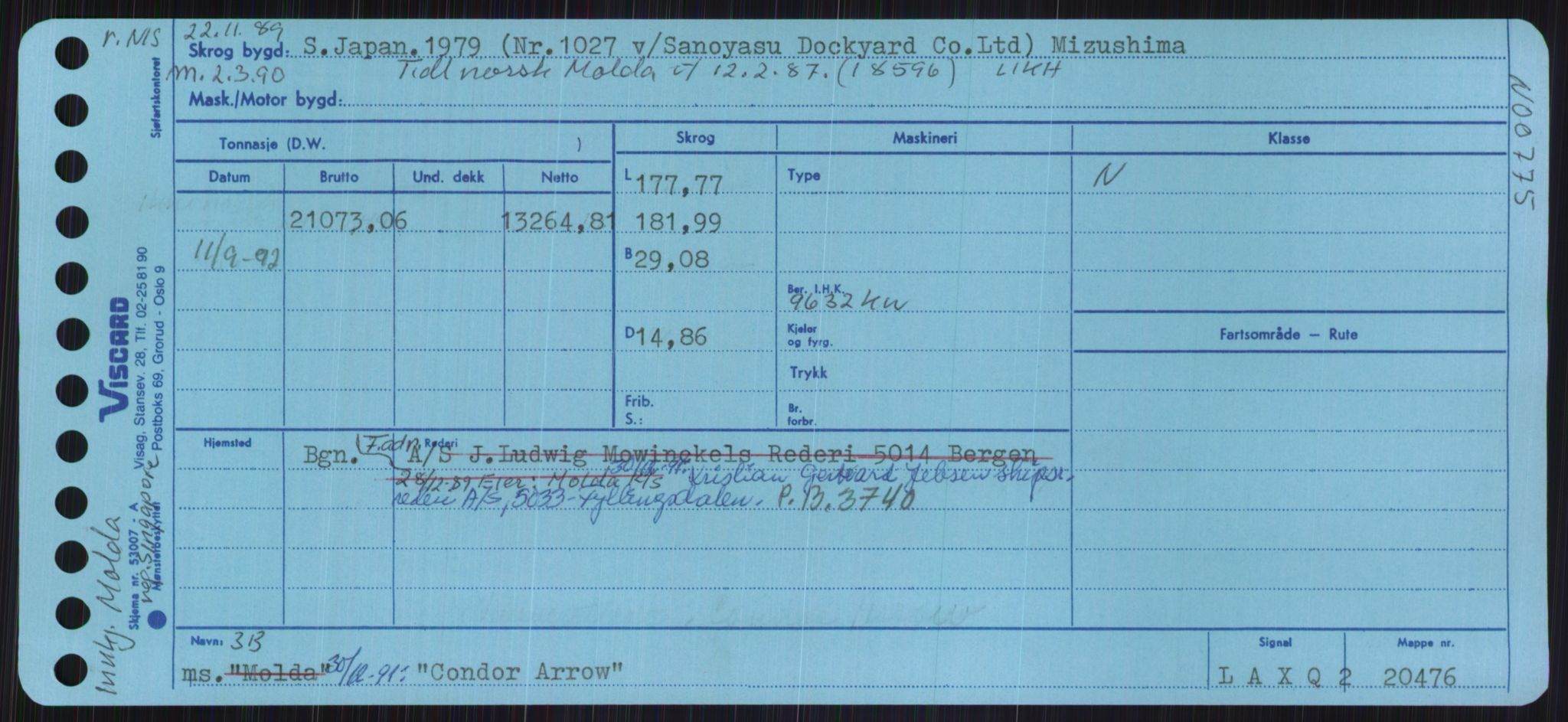 Sjøfartsdirektoratet med forløpere, Skipsmålingen, RA/S-1627/H/Ha/L0001/0002: Fartøy, A-Eig / Fartøy Bjør-Eig, p. 699