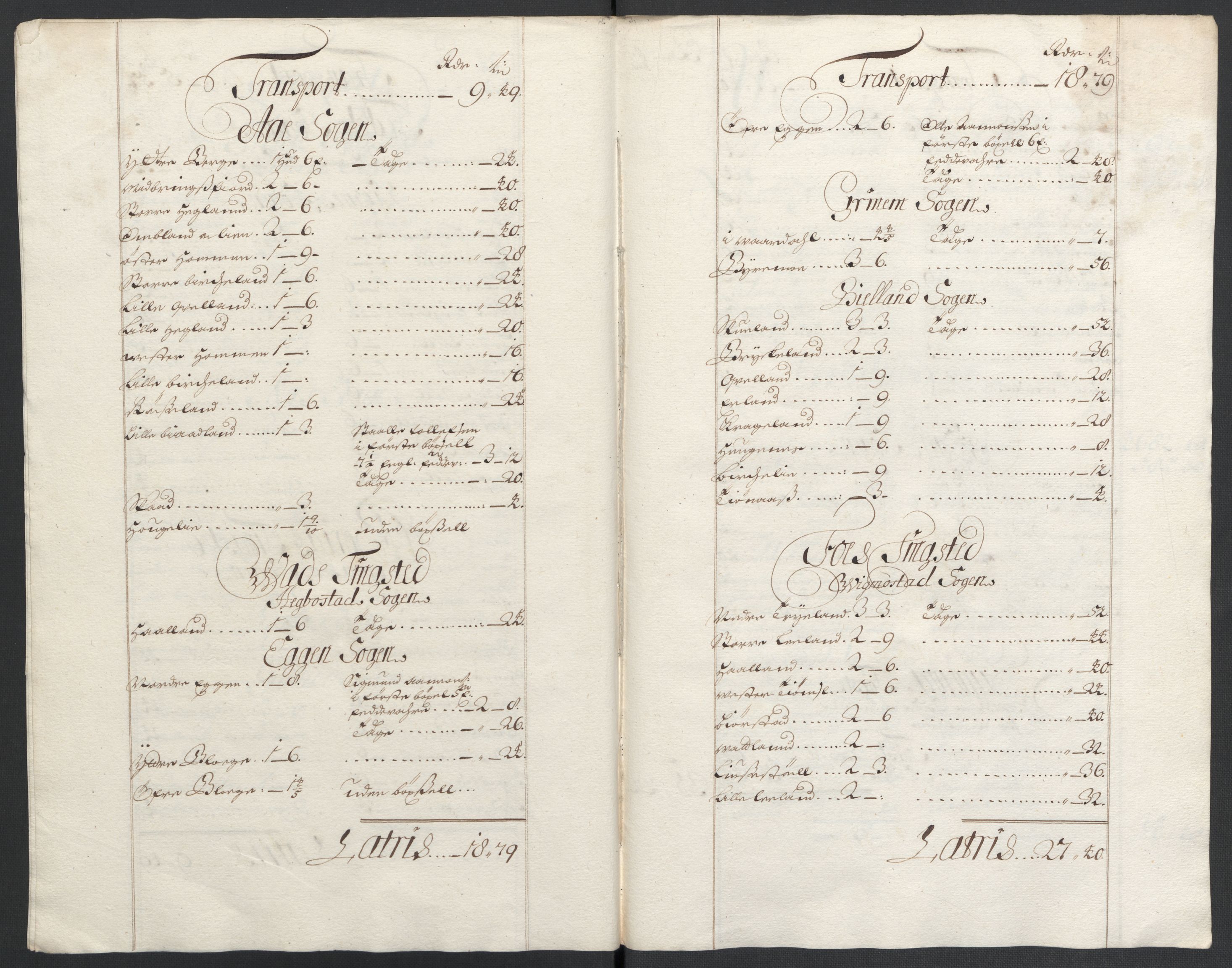 Rentekammeret inntil 1814, Reviderte regnskaper, Fogderegnskap, AV/RA-EA-4092/R43/L2546: Fogderegnskap Lista og Mandal, 1696-1697, p. 196