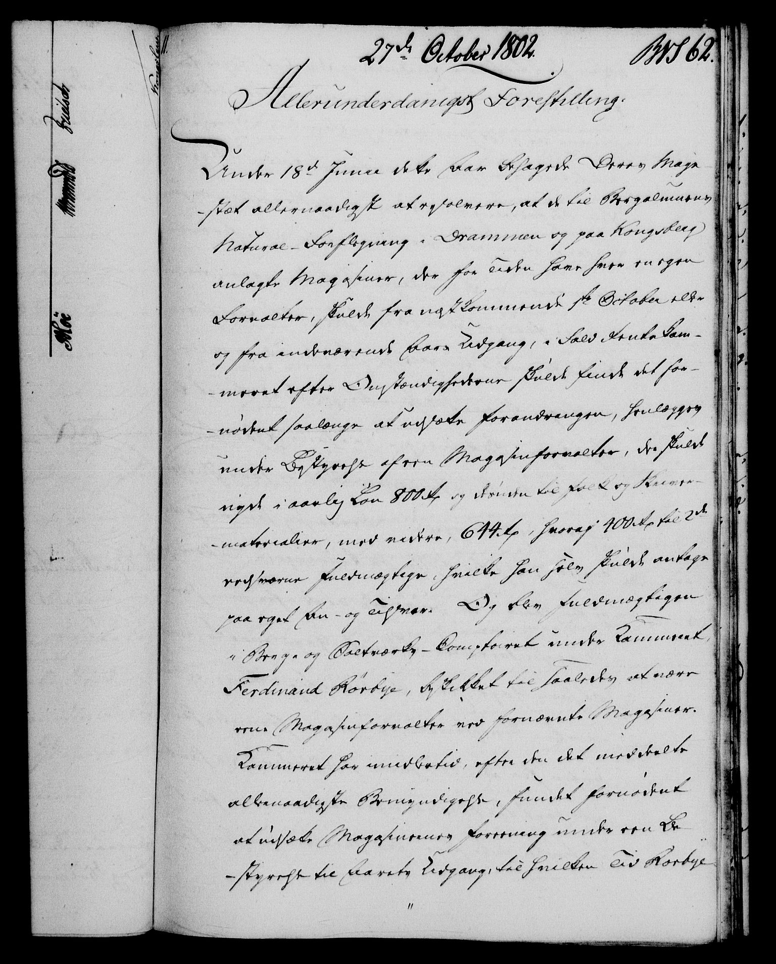 Rentekammeret, Renteskriverkontorene, AV/RA-EA-3115/M/Mf/Mfb/L0005: Relasjons- og resolusjonsprotokoll med register (merket RK 54.11), 1801-1802