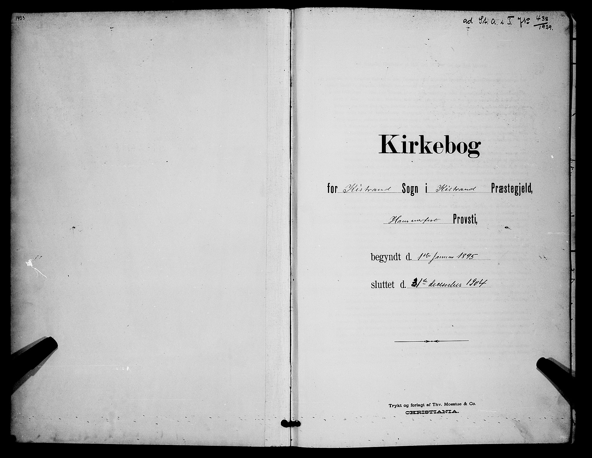 Kistrand/Porsanger sokneprestembete, SATØ/S-1351/H/Hb/L0005.klokk: Parish register (copy) no. 5, 1895-1904
