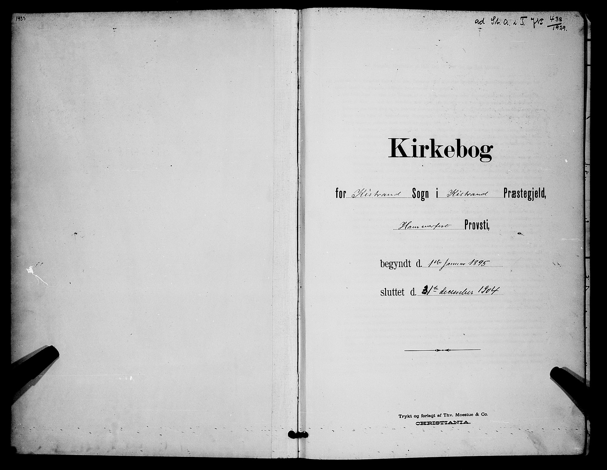 Kistrand/Porsanger sokneprestembete, AV/SATØ-S-1351/H/Hb/L0005.klokk: Parish register (copy) no. 5, 1895-1904