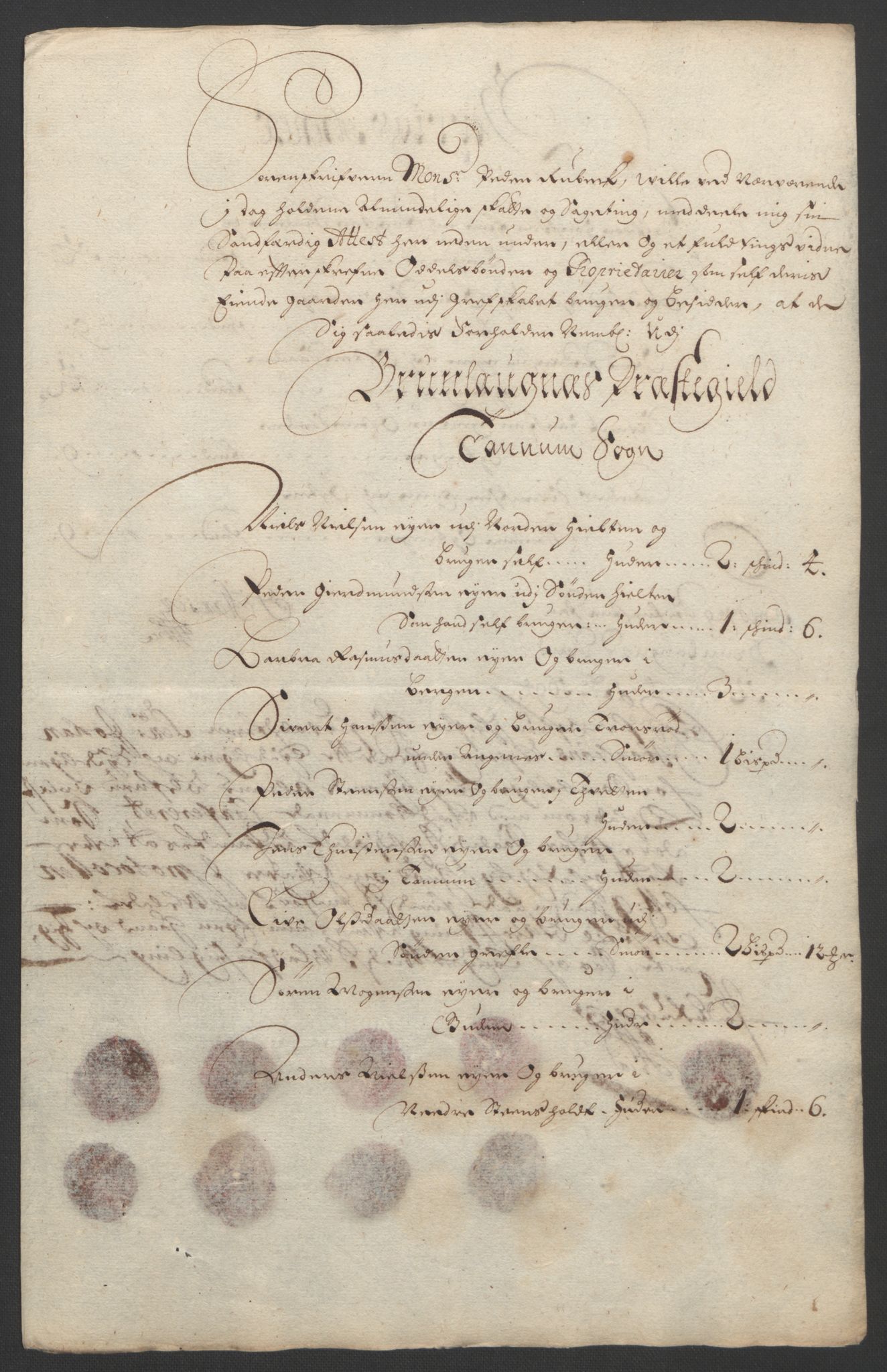 Rentekammeret inntil 1814, Reviderte regnskaper, Fogderegnskap, RA/EA-4092/R33/L1974: Fogderegnskap Larvik grevskap, 1693-1695, p. 135