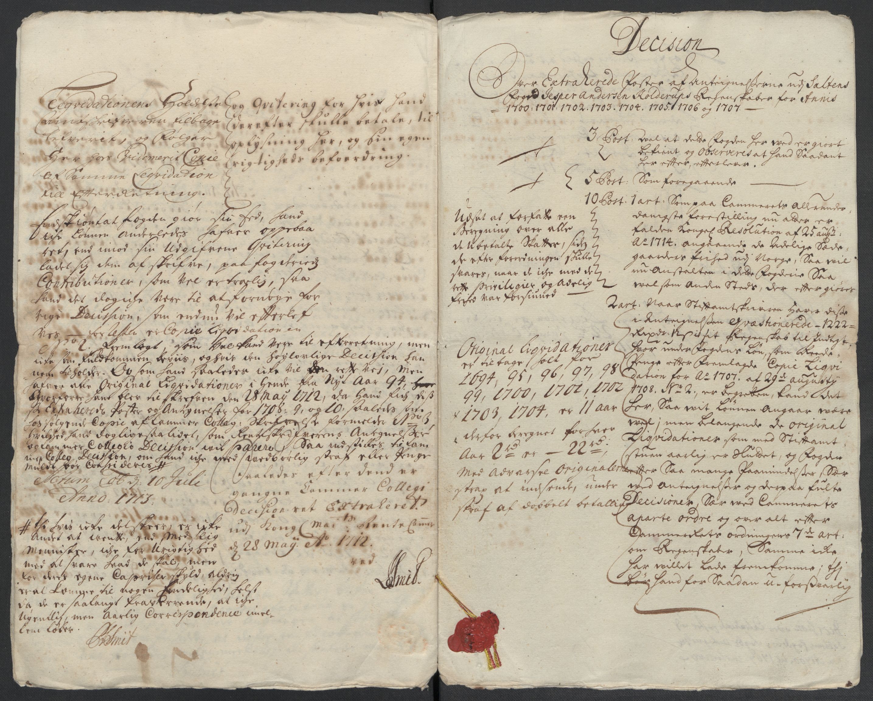 Rentekammeret inntil 1814, Reviderte regnskaper, Fogderegnskap, AV/RA-EA-4092/R66/L4581: Fogderegnskap Salten, 1707-1710, p. 155