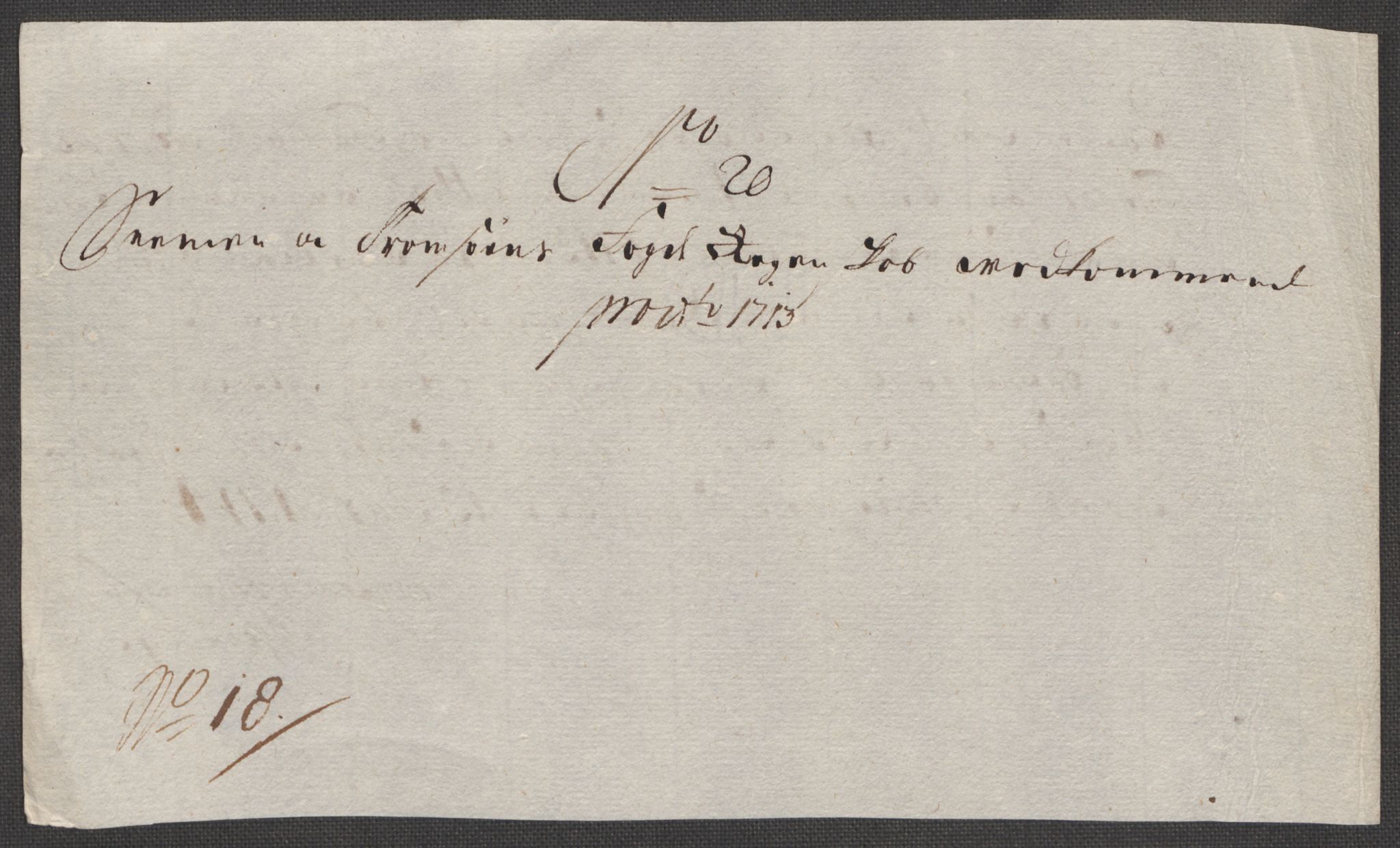 Rentekammeret inntil 1814, Reviderte regnskaper, Fogderegnskap, RA/EA-4092/R68/L4759: Fogderegnskap Senja og Troms, 1713, p. 156