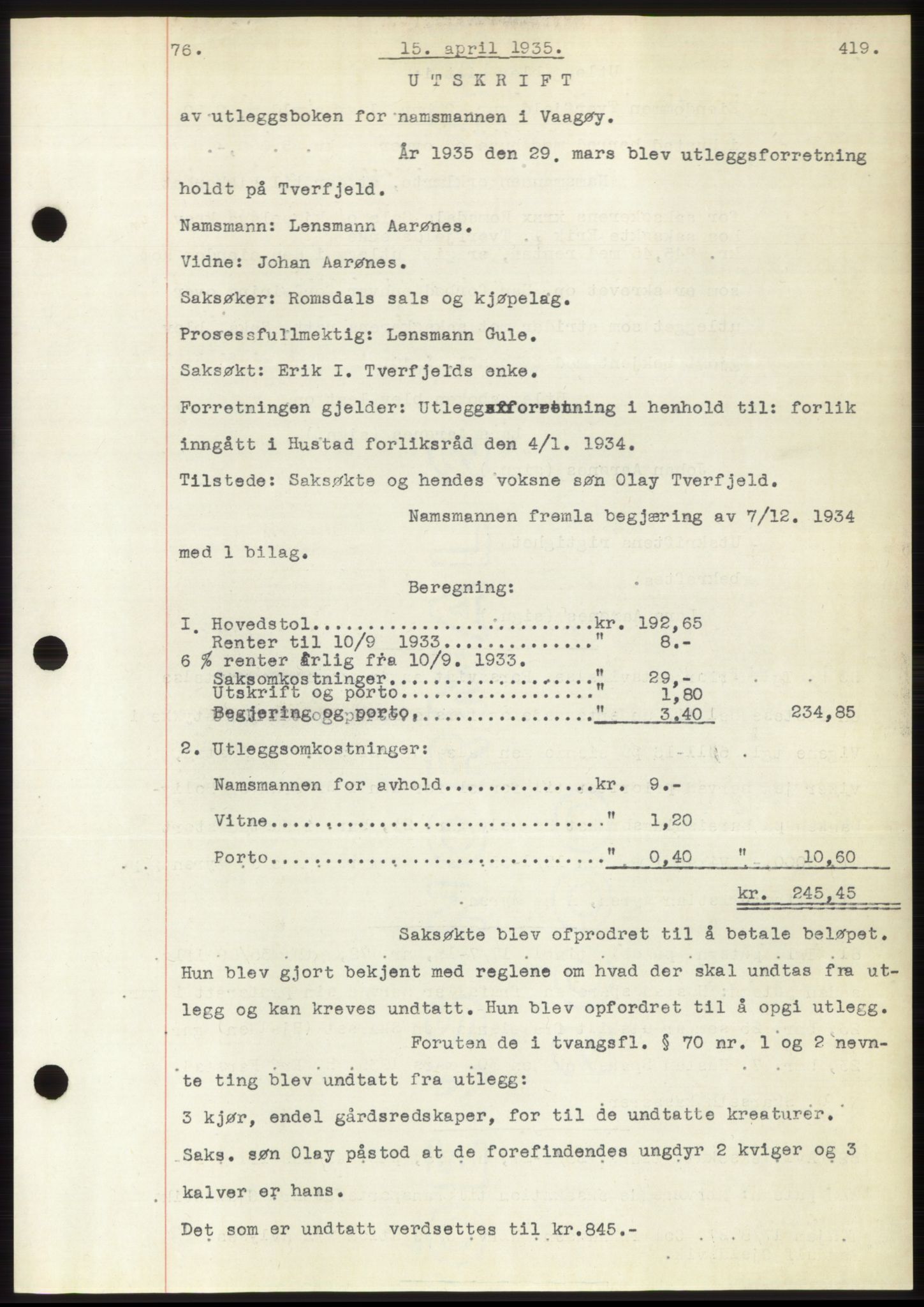 Romsdal sorenskriveri, AV/SAT-A-4149/1/2/2C/L0066: Mortgage book no. 60, 1934-1935, Deed date: 15.04.1935