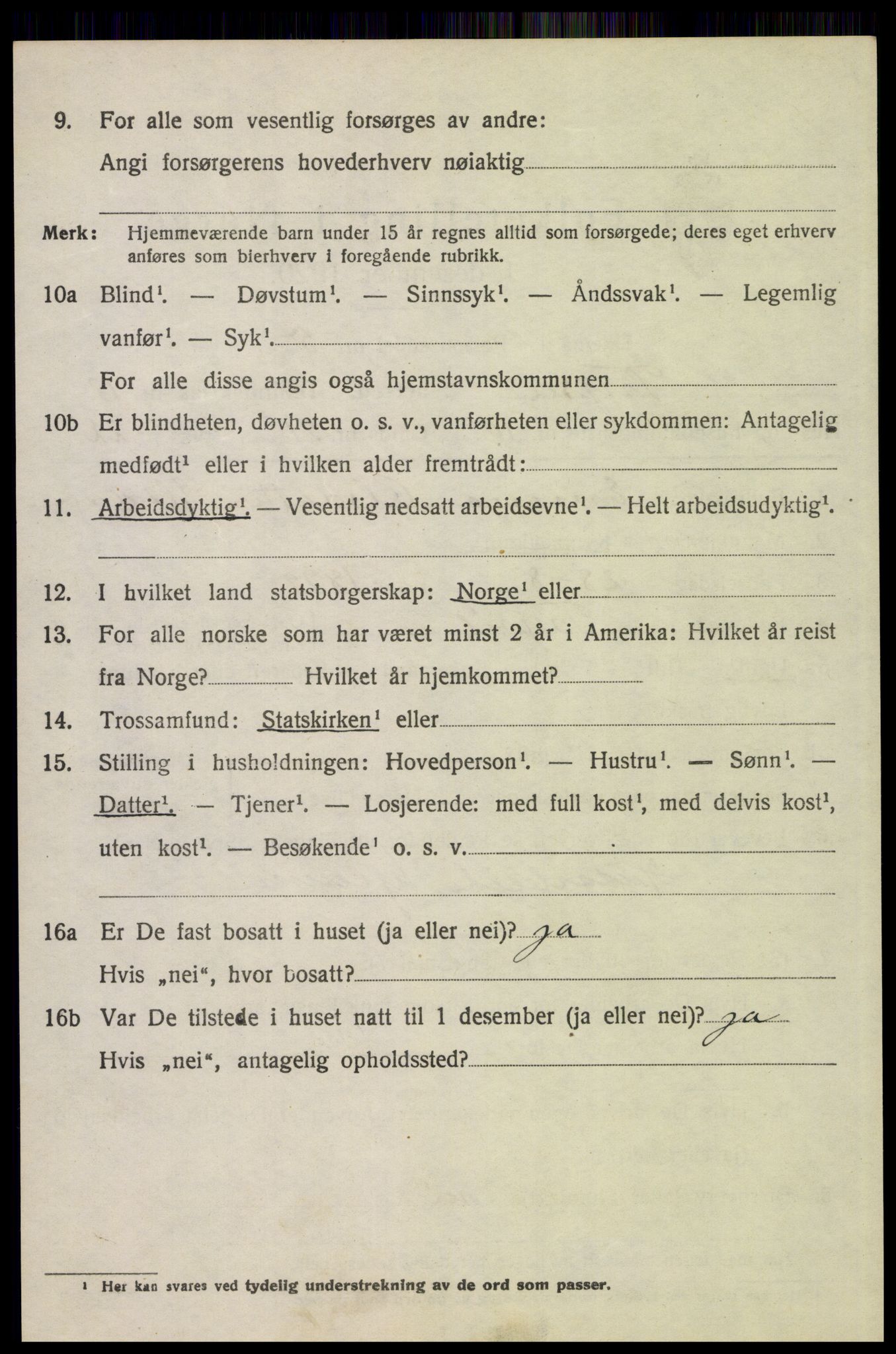 SAH, 1920 census for Trysil, 1920, p. 7760