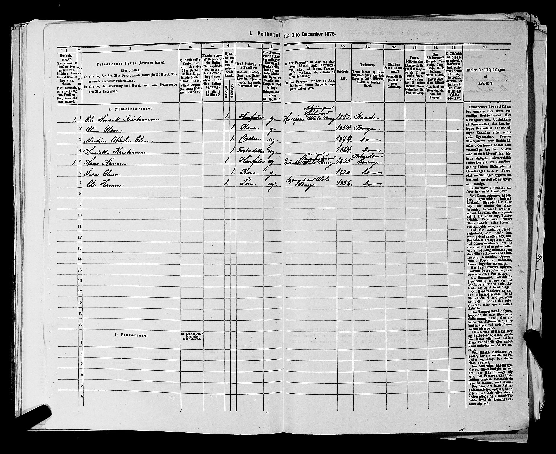 RA, 1875 census for 0113P Borge, 1875, p. 480