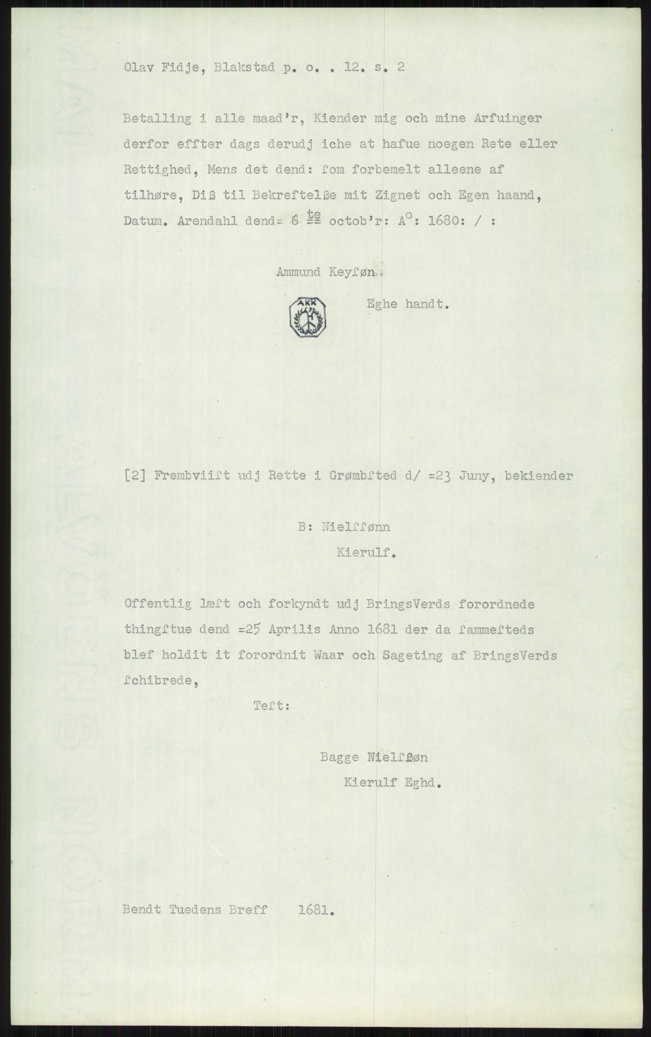 Samlinger til kildeutgivelse, Diplomavskriftsamlingen, AV/RA-EA-4053/H/Ha, p. 1887