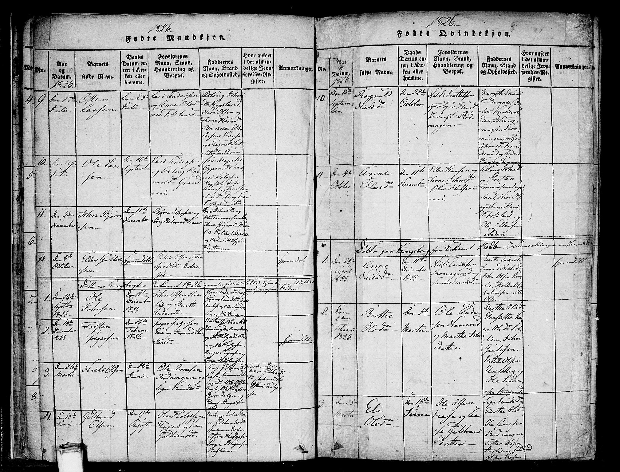 Gransherad kirkebøker, AV/SAKO-A-267/F/Fa/L0001: Parish register (official) no. I 1, 1815-1843, p. 23