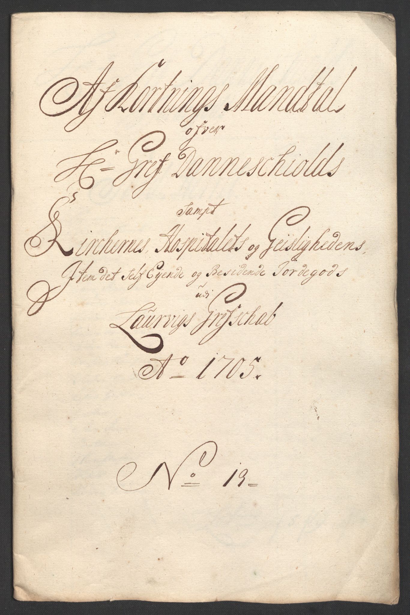 Rentekammeret inntil 1814, Reviderte regnskaper, Fogderegnskap, RA/EA-4092/R33/L1978: Fogderegnskap Larvik grevskap, 1704-1705, p. 389
