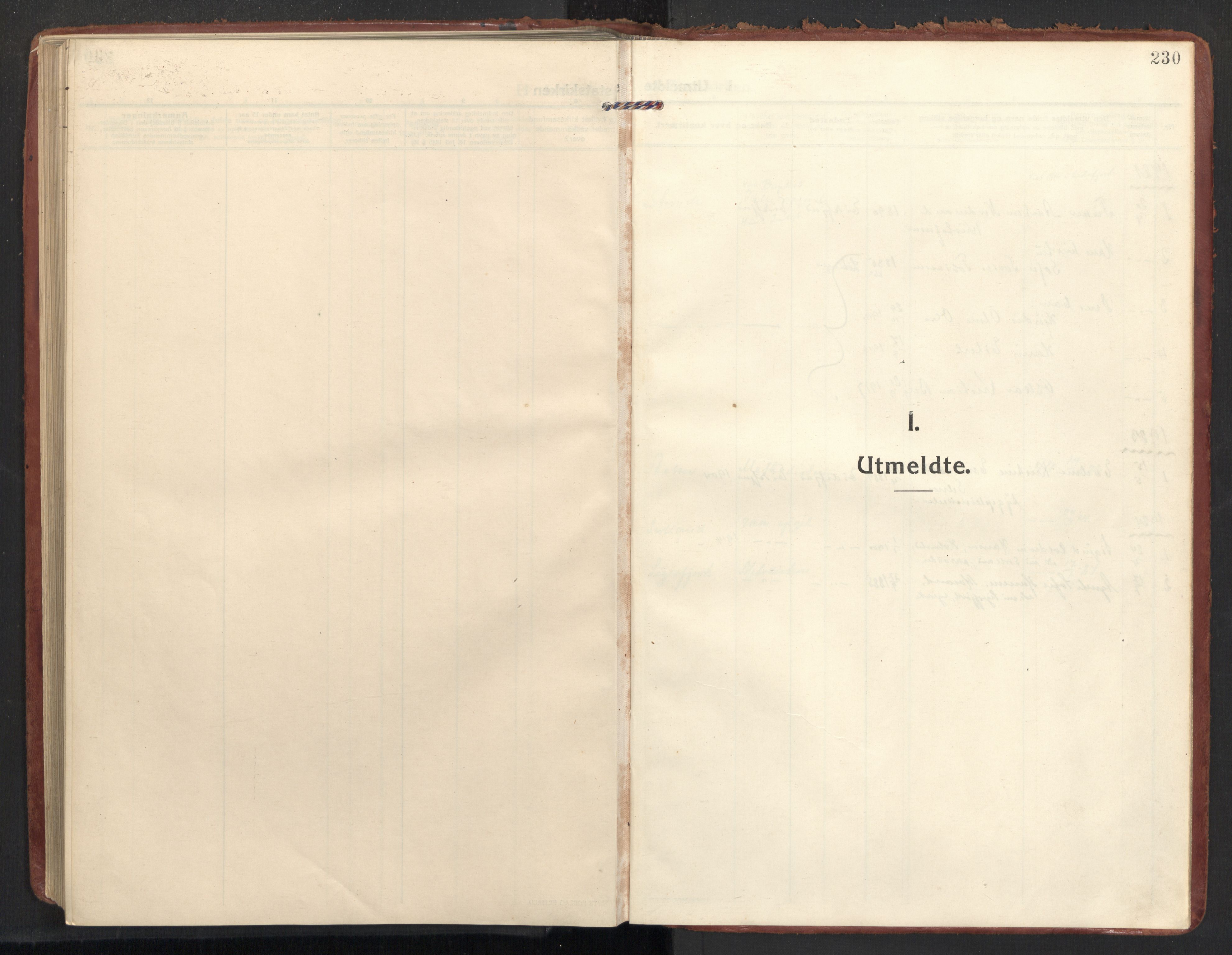 Ministerialprotokoller, klokkerbøker og fødselsregistre - Nordland, AV/SAT-A-1459/890/L1288: Parish register (official) no. 890A03, 1915-1925, p. 230