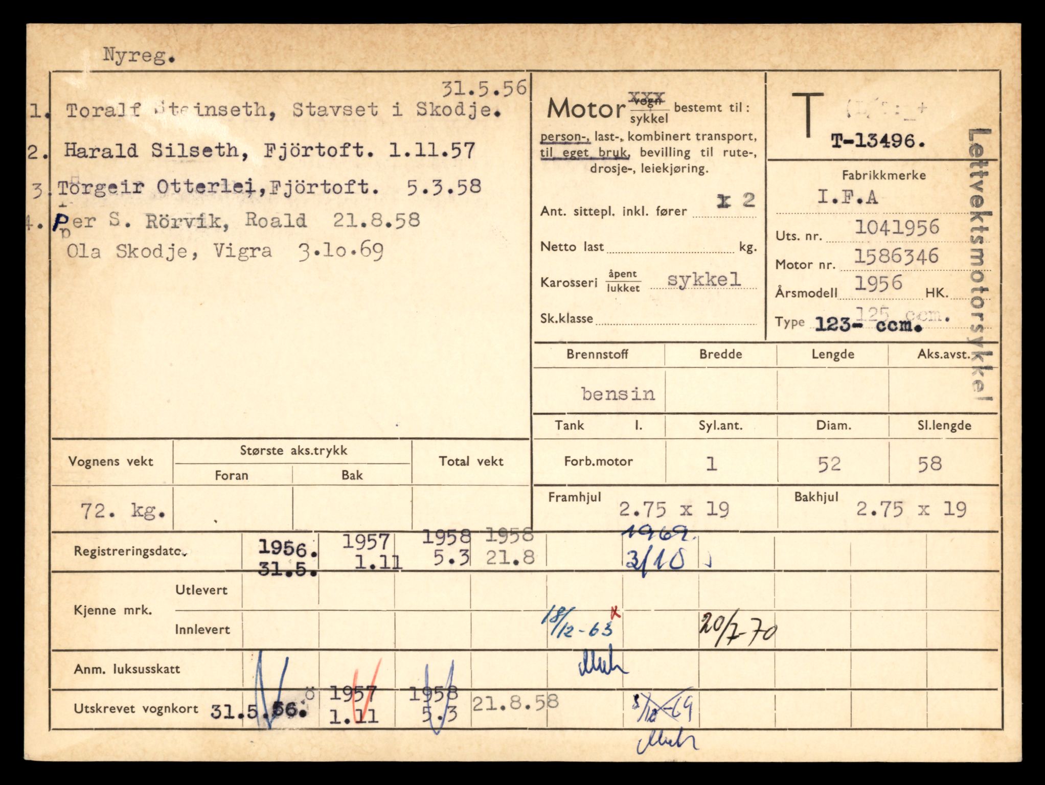 Møre og Romsdal vegkontor - Ålesund trafikkstasjon, AV/SAT-A-4099/F/Fe/L0039: Registreringskort for kjøretøy T 13361 - T 13530, 1927-1998, p. 2371