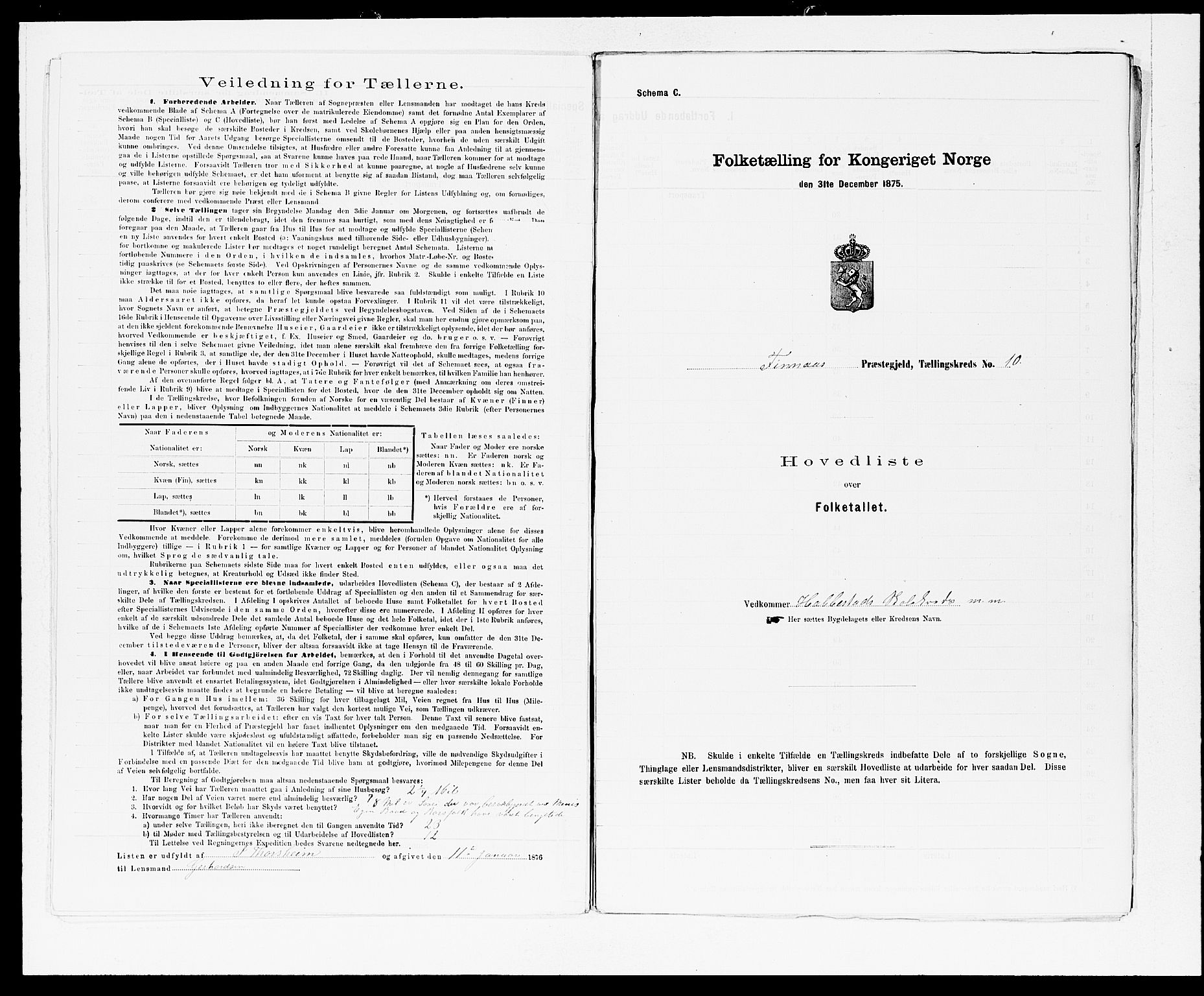 SAB, 1875 census for 1218P Finnås, 1875, p. 26