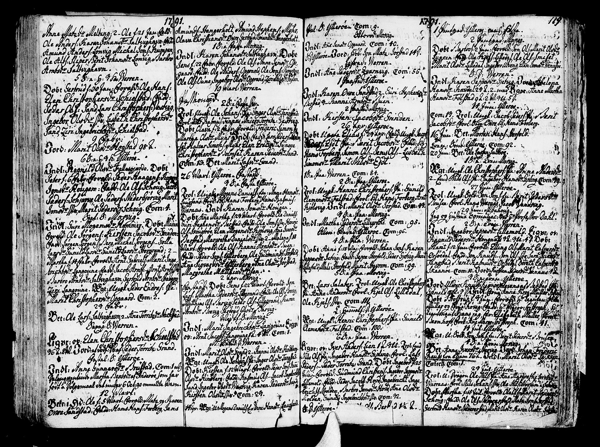 Ministerialprotokoller, klokkerbøker og fødselsregistre - Nord-Trøndelag, SAT/A-1458/722/L0216: Parish register (official) no. 722A03, 1756-1816, p. 119