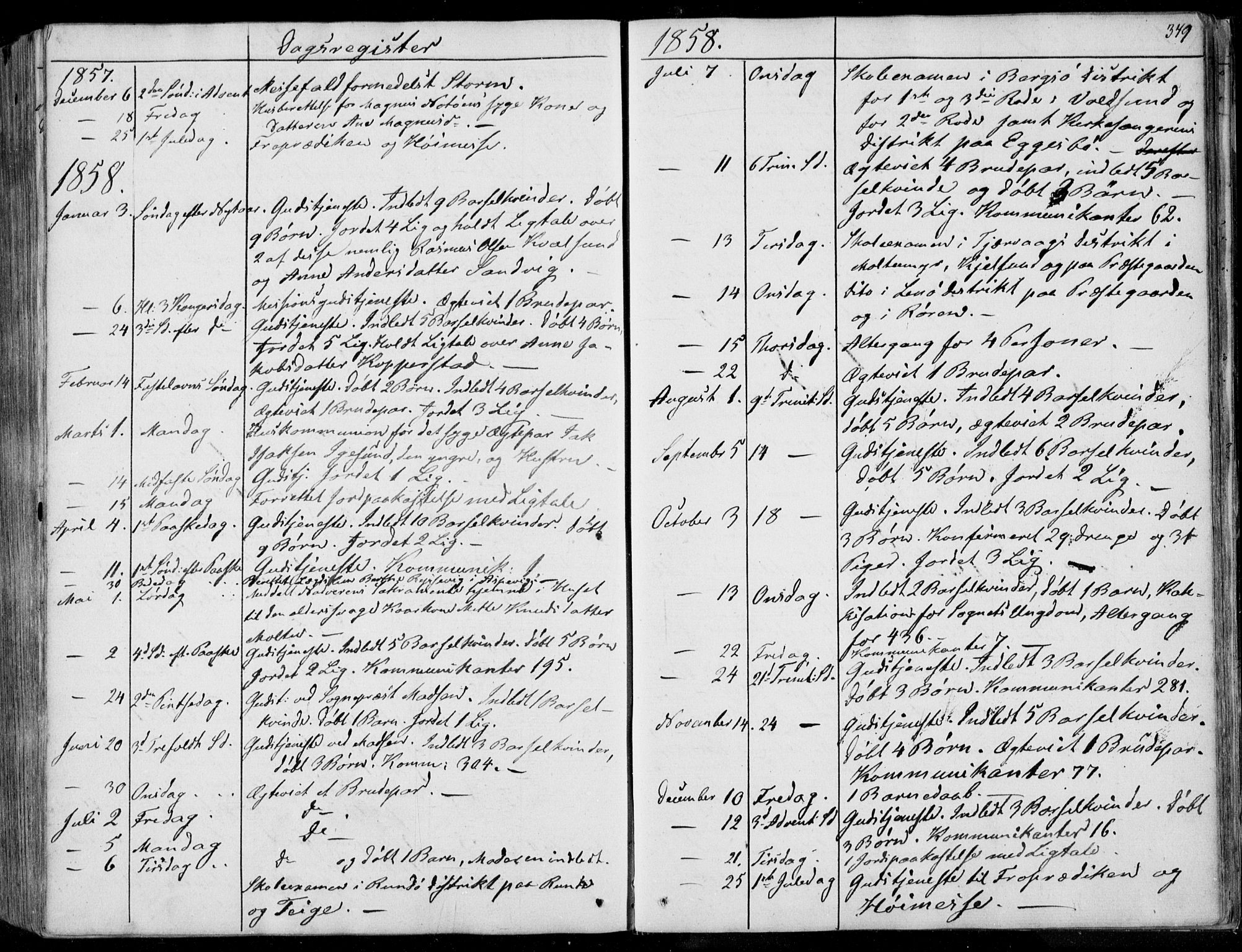 Ministerialprotokoller, klokkerbøker og fødselsregistre - Møre og Romsdal, AV/SAT-A-1454/507/L0070: Parish register (official) no. 507A05, 1842-1873, p. 349