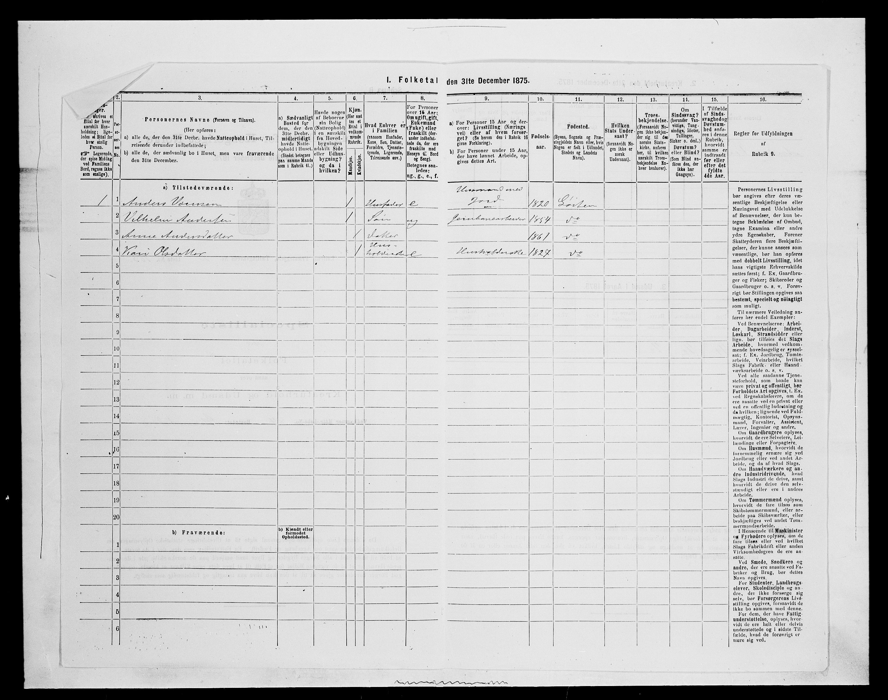 SAH, 1875 census for 0415P Løten, 1875, p. 638