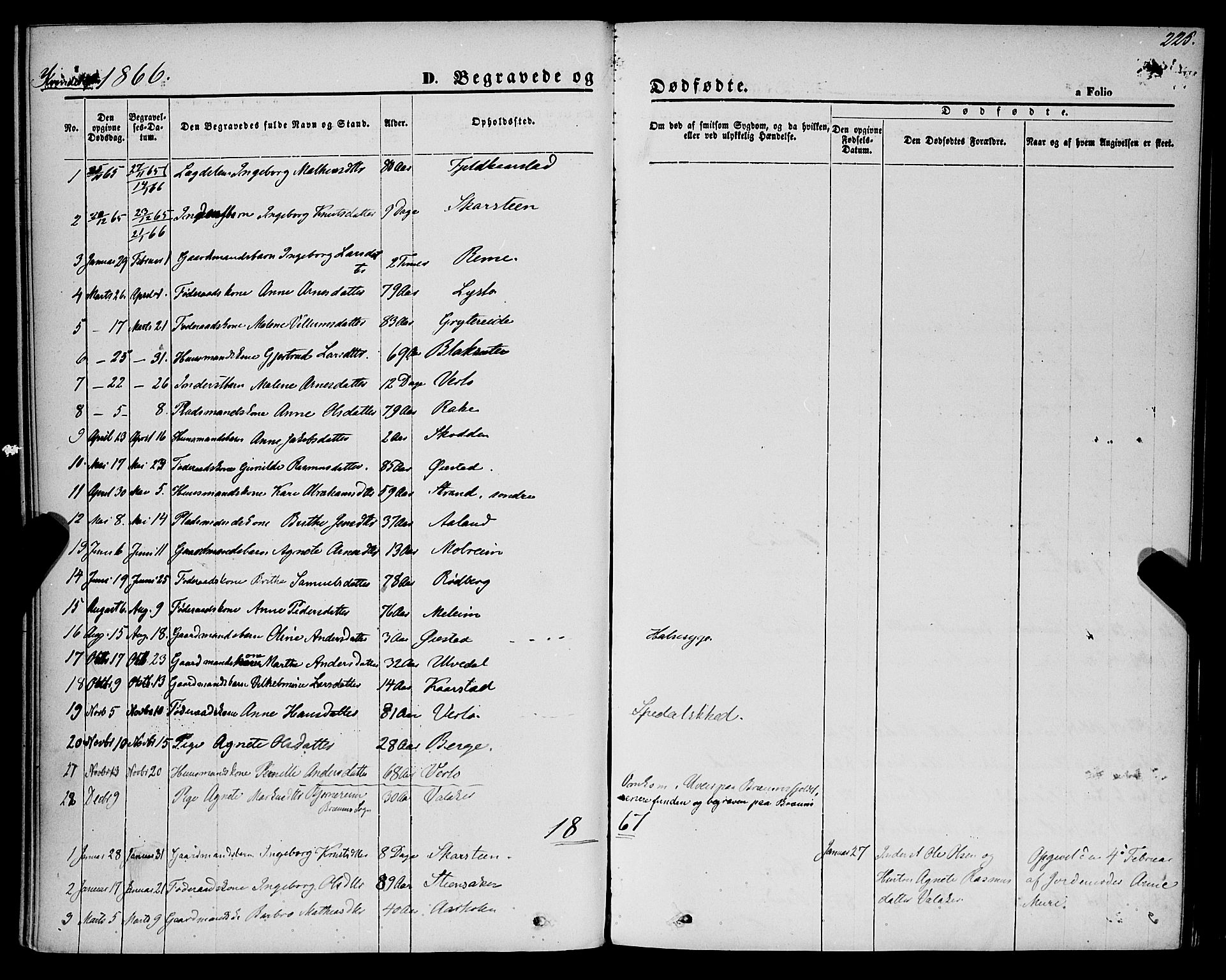 Innvik sokneprestembete, SAB/A-80501: Parish register (official) no. A 6, 1865-1878, p. 225