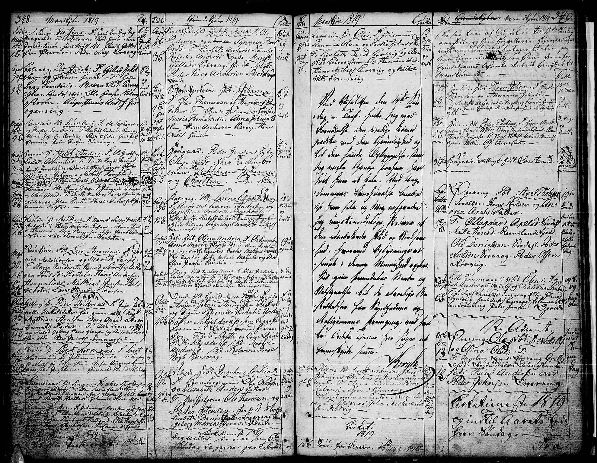 Ministerialprotokoller, klokkerbøker og fødselsregistre - Nordland, SAT/A-1459/859/L0841: Parish register (official) no. 859A01, 1766-1821, p. 348-349