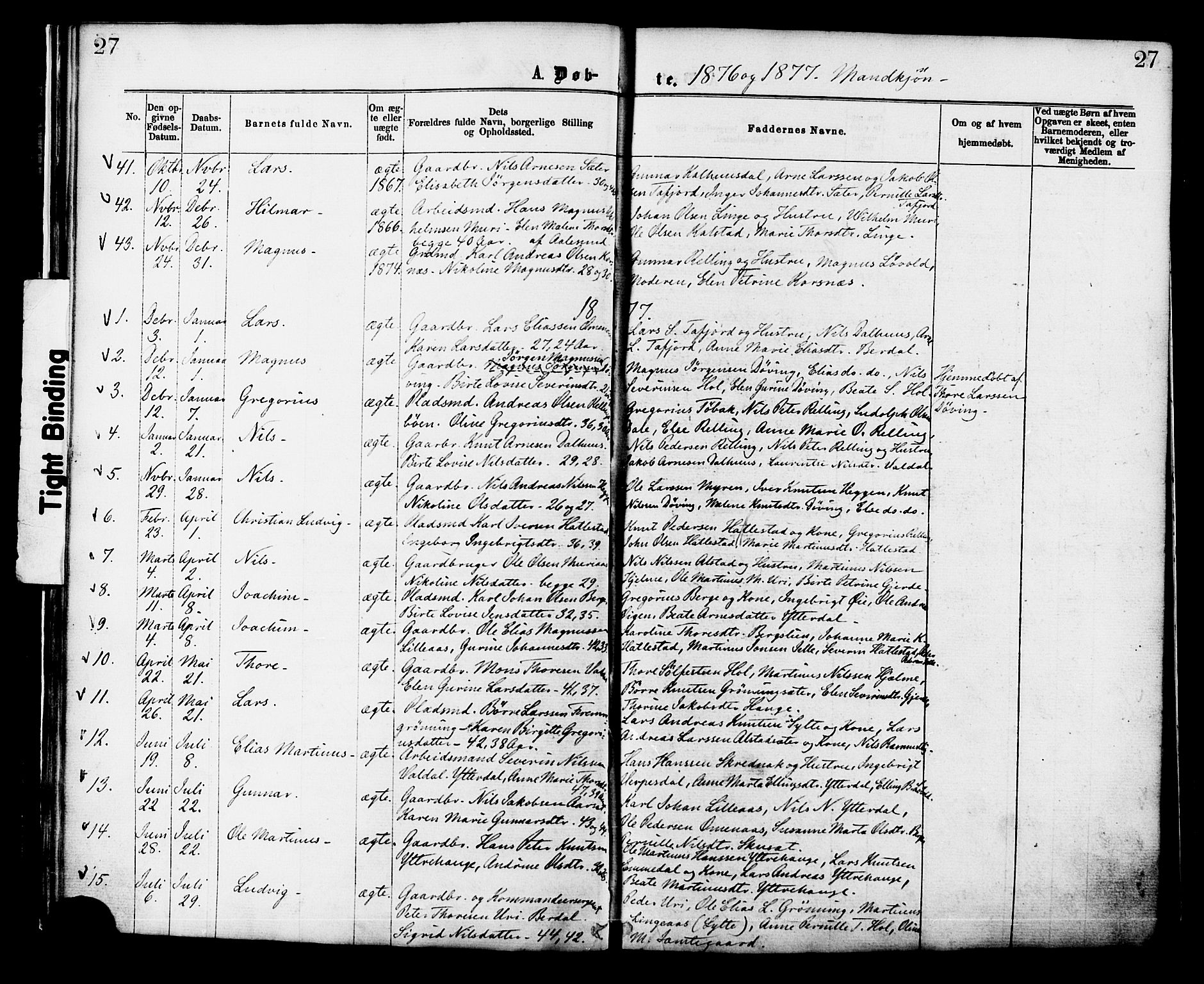 Ministerialprotokoller, klokkerbøker og fødselsregistre - Møre og Romsdal, AV/SAT-A-1454/519/L0254: Parish register (official) no. 519A13, 1868-1883, p. 27