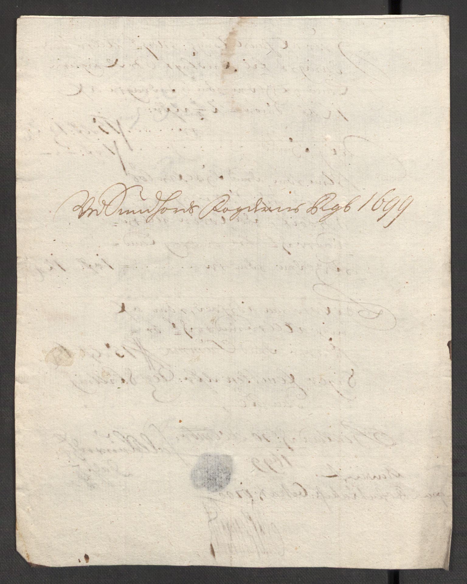 Rentekammeret inntil 1814, Reviderte regnskaper, Fogderegnskap, AV/RA-EA-4092/R48/L2978: Fogderegnskap Sunnhordland og Hardanger, 1699, p. 41