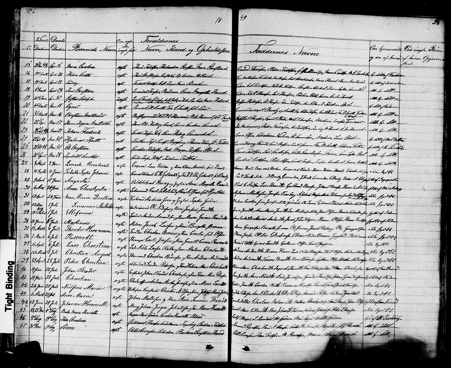 Stavern kirkebøker, AV/SAKO-A-318/F/Fa/L0007: Parish register (official) no. 7, 1840-1877, p. 24