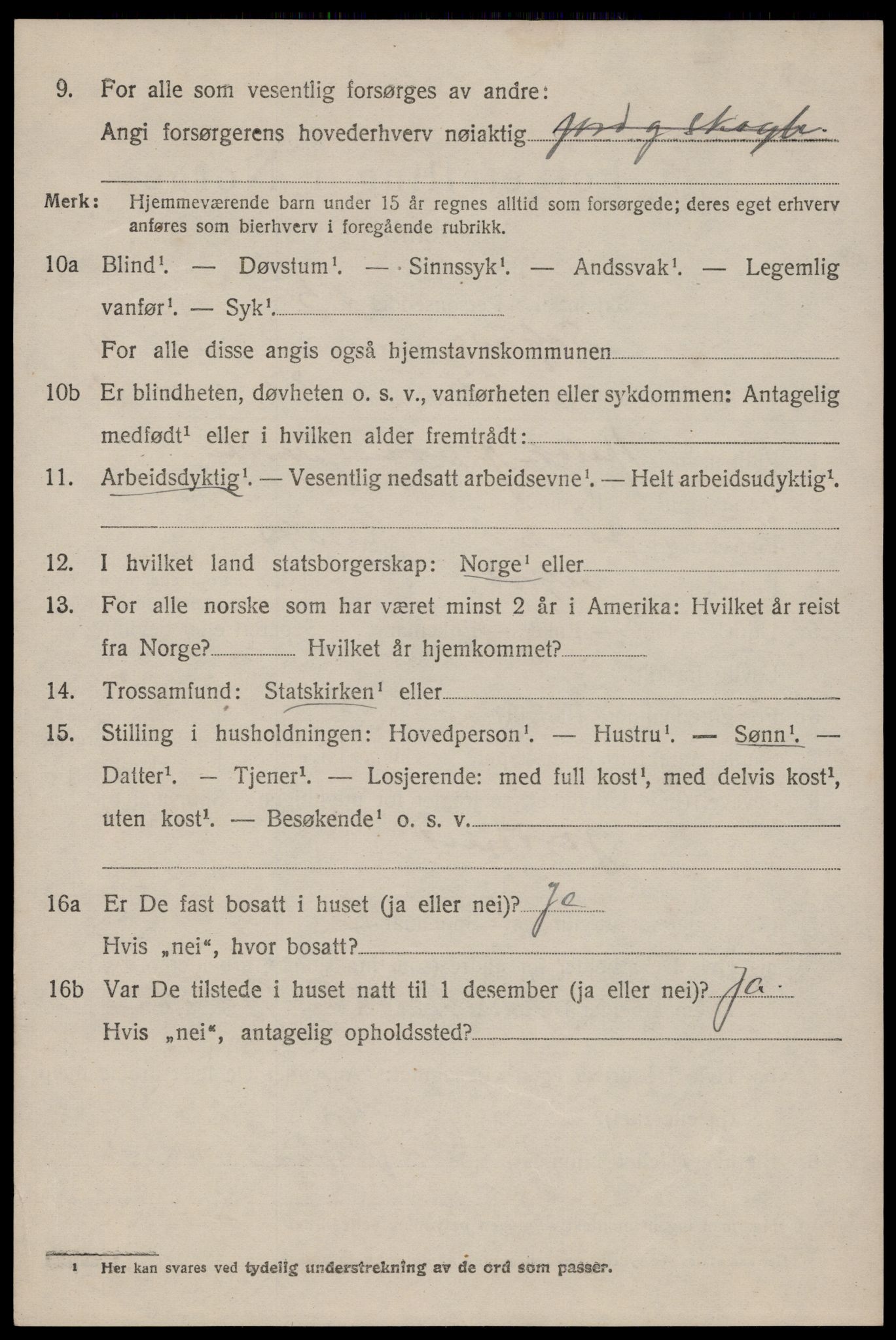 SAKO, 1920 census for Seljord, 1920, p. 2371