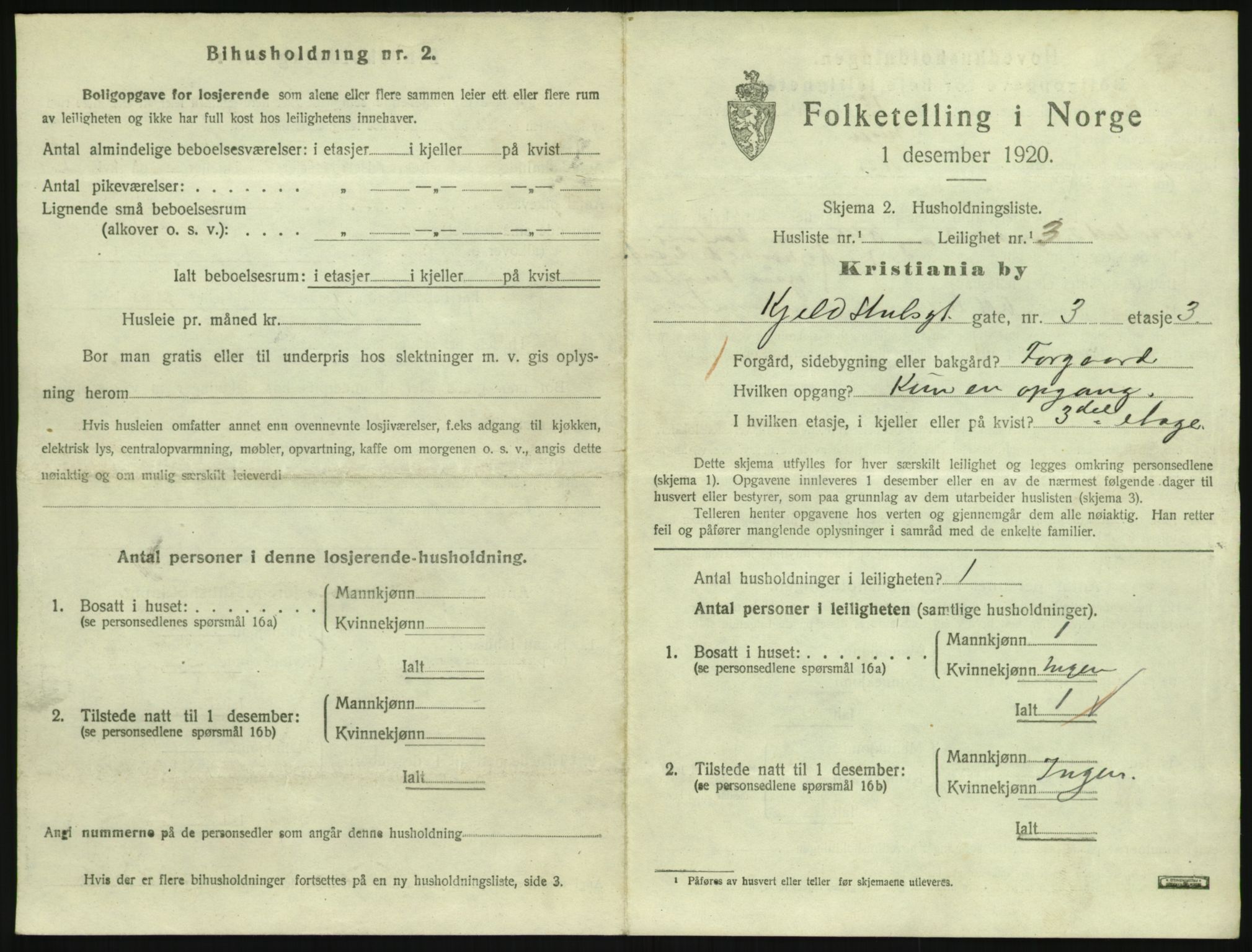 SAO, 1920 census for Kristiania, 1920, p. 52360