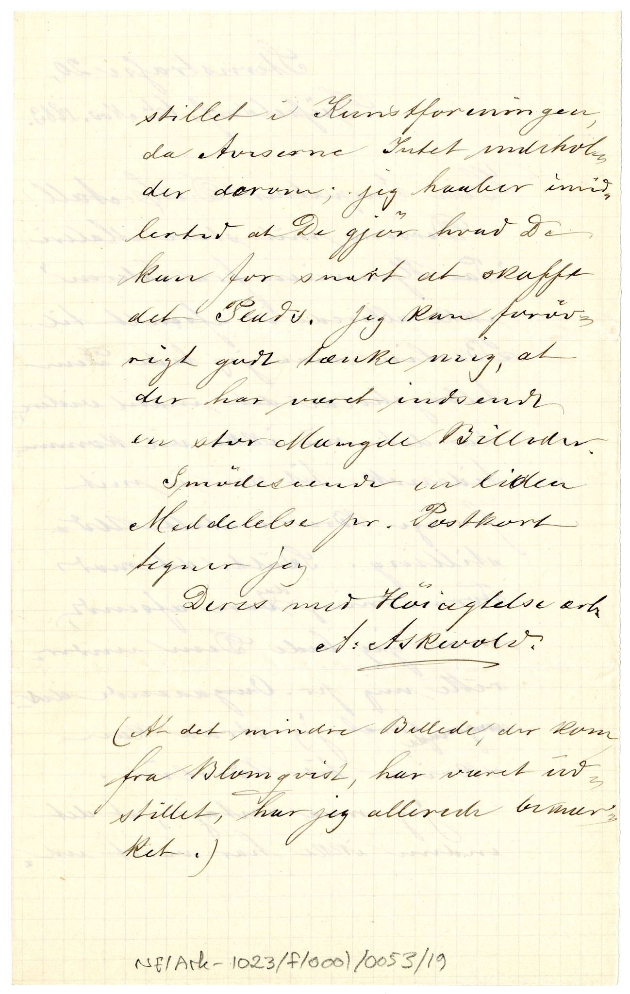 Diderik Maria Aalls brevsamling, NF/Ark-1023/F/L0001: D.M. Aalls brevsamling. A - B, 1738-1889, p. 624