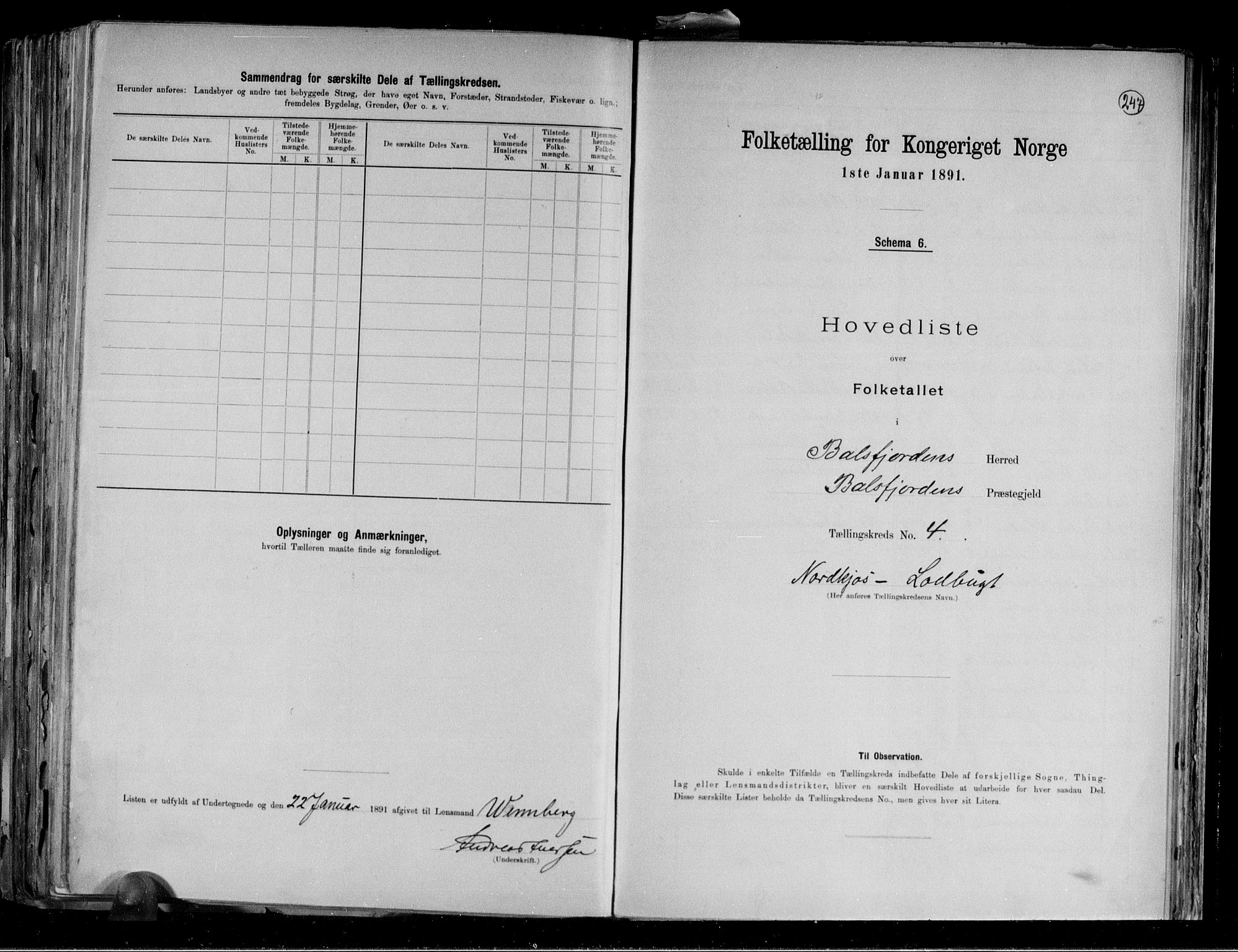 RA, 1891 census for 1933 Balsfjord, 1891, p. 11