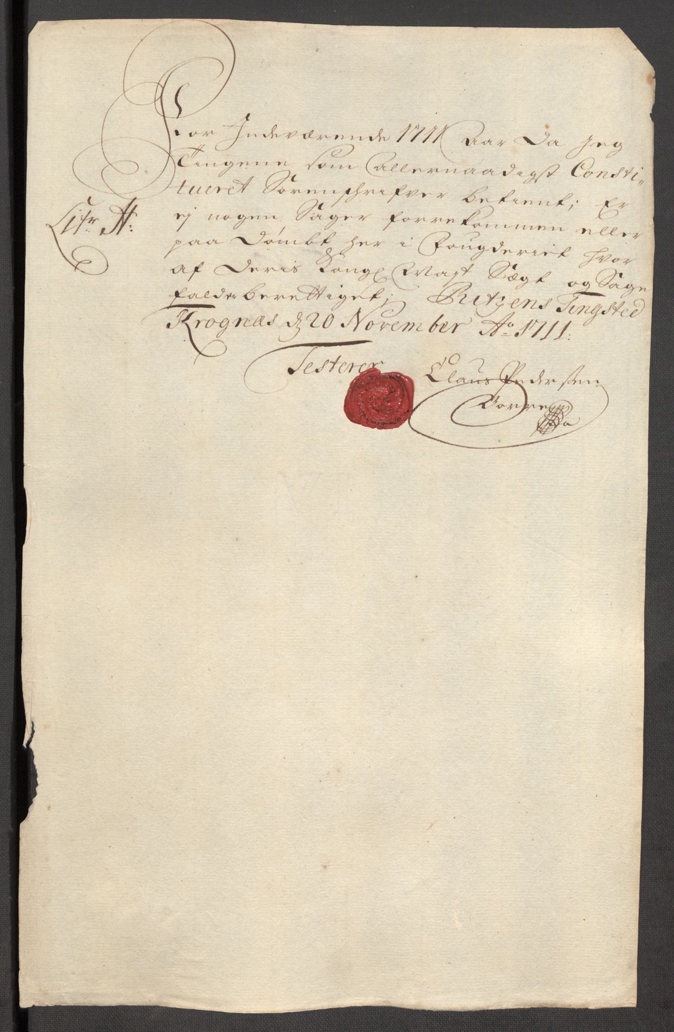 Rentekammeret inntil 1814, Reviderte regnskaper, Fogderegnskap, AV/RA-EA-4092/R57/L3860: Fogderegnskap Fosen, 1711, p. 103