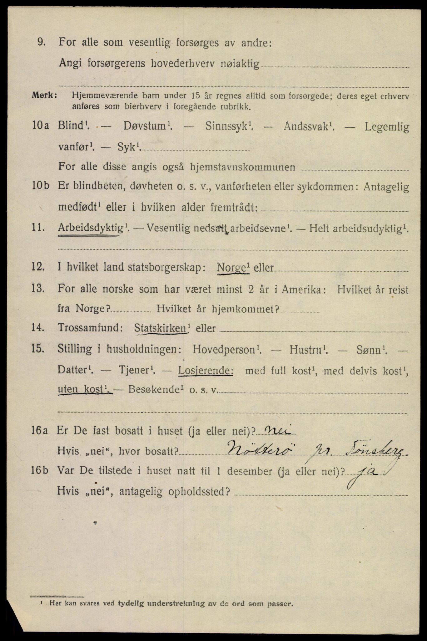 SAKO, 1920 census for Tønsberg, 1920, p. 32322