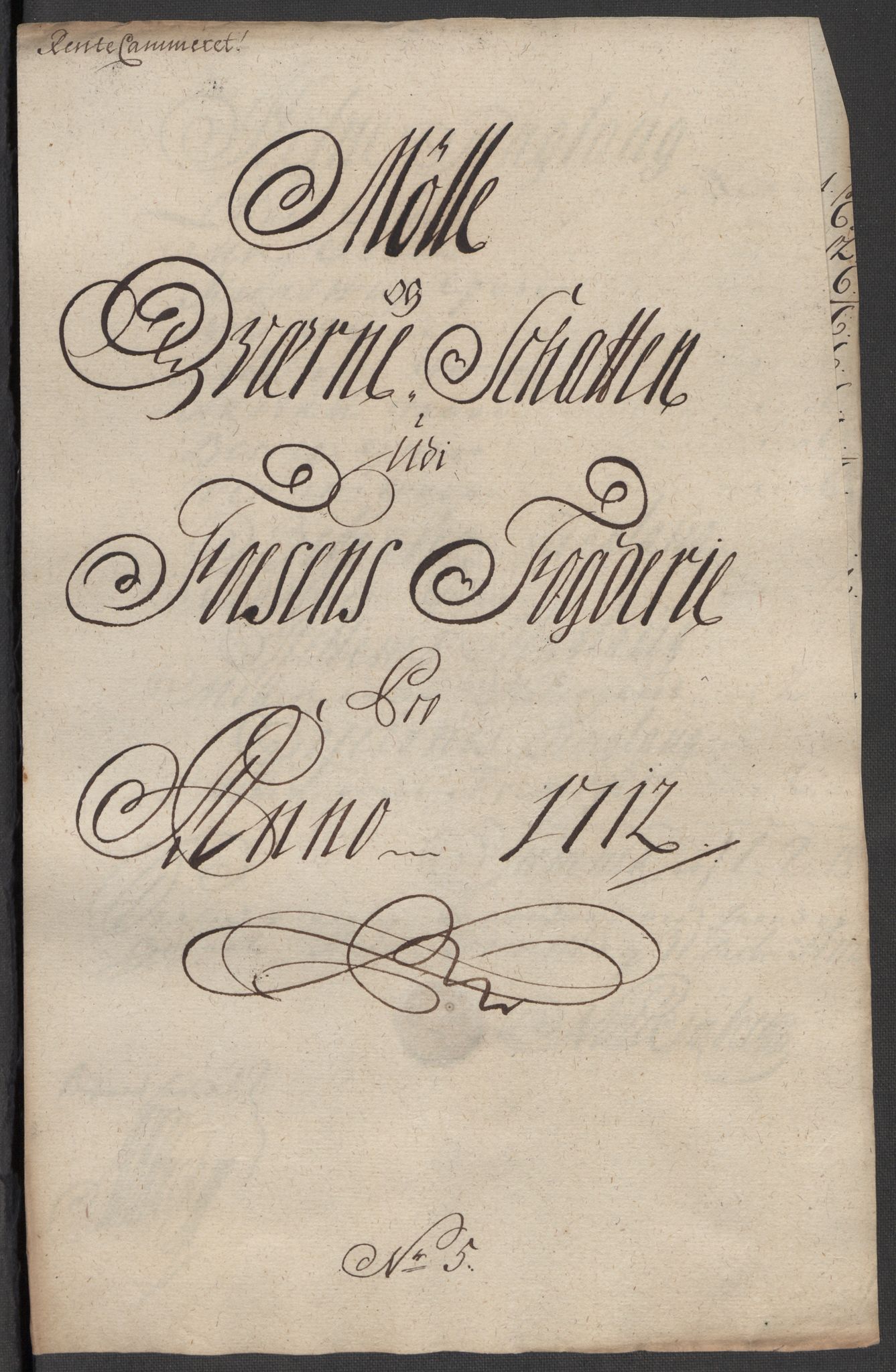 Rentekammeret inntil 1814, Reviderte regnskaper, Fogderegnskap, AV/RA-EA-4092/R57/L3861: Fogderegnskap Fosen, 1712-1713, p. 83