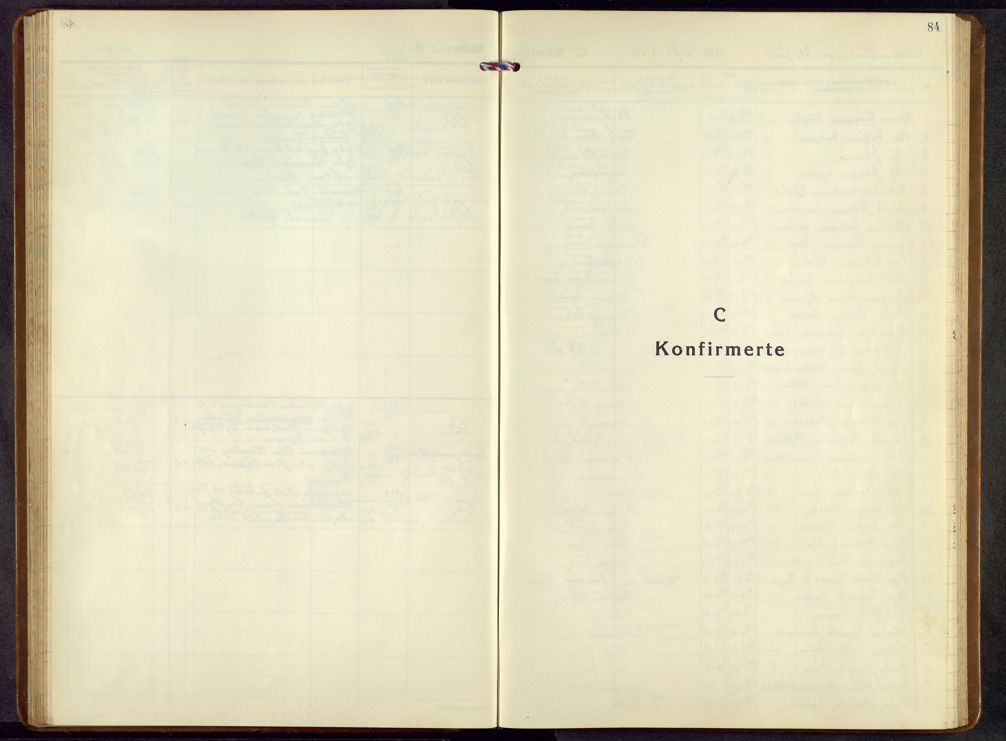 Tolga prestekontor, SAH/PREST-062/L/L0019: Parish register (copy) no. 19, 1936-1958, p. 84