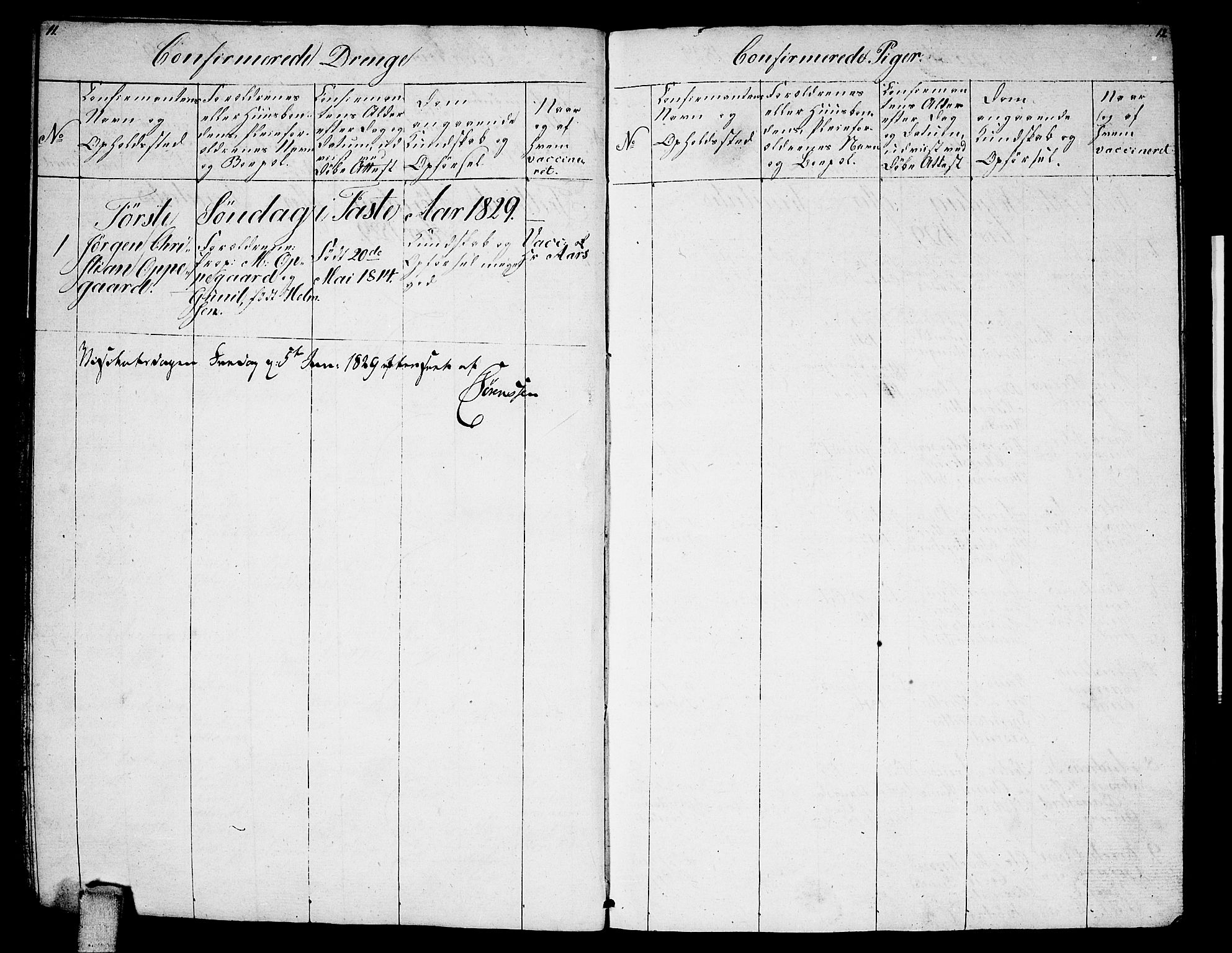 Enebakk prestekontor Kirkebøker, AV/SAO-A-10171c/F/Fa/L0008: Parish register (official) no. I 8, 1827-1833, p. 11-12