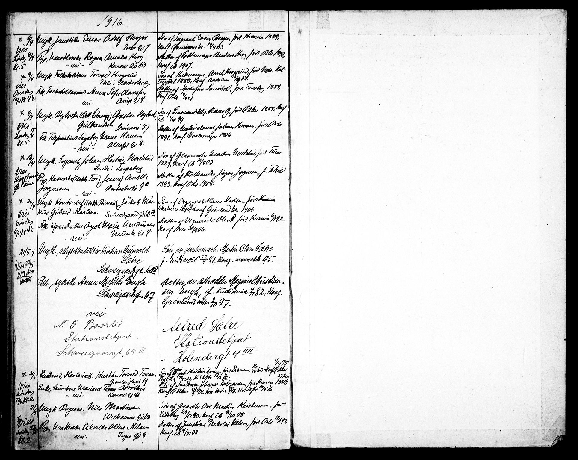 Gamlebyen prestekontor Kirkebøker, AV/SAO-A-10884/H/Ha/L0002: Banns register no. 2, 1898-1916