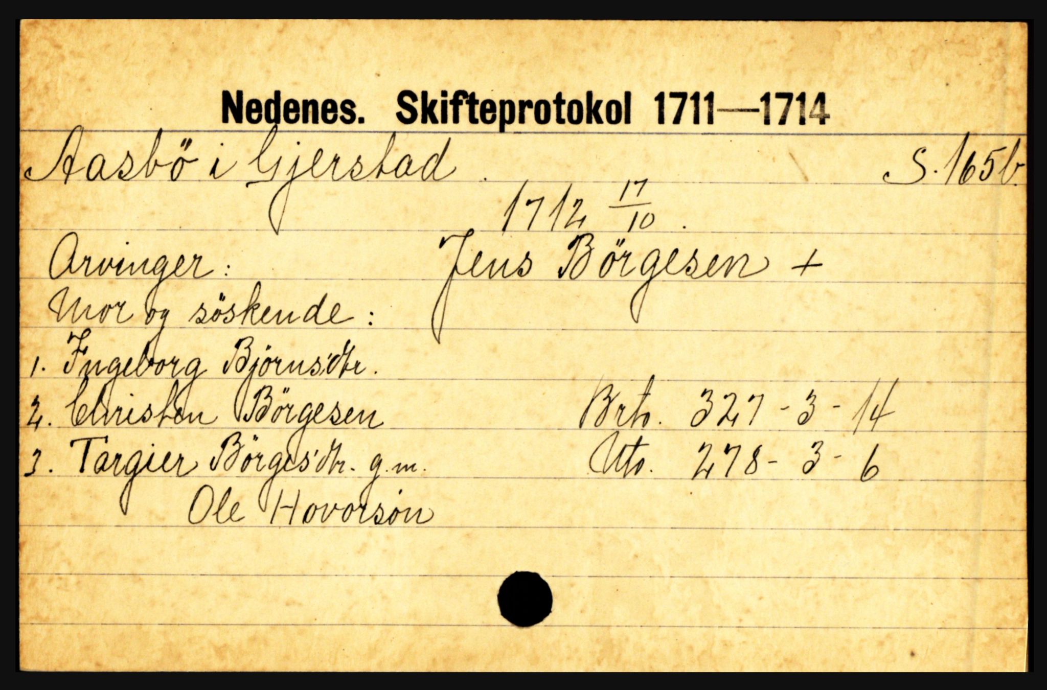 Nedenes sorenskriveri før 1824, AV/SAK-1221-0007/H, p. 35273