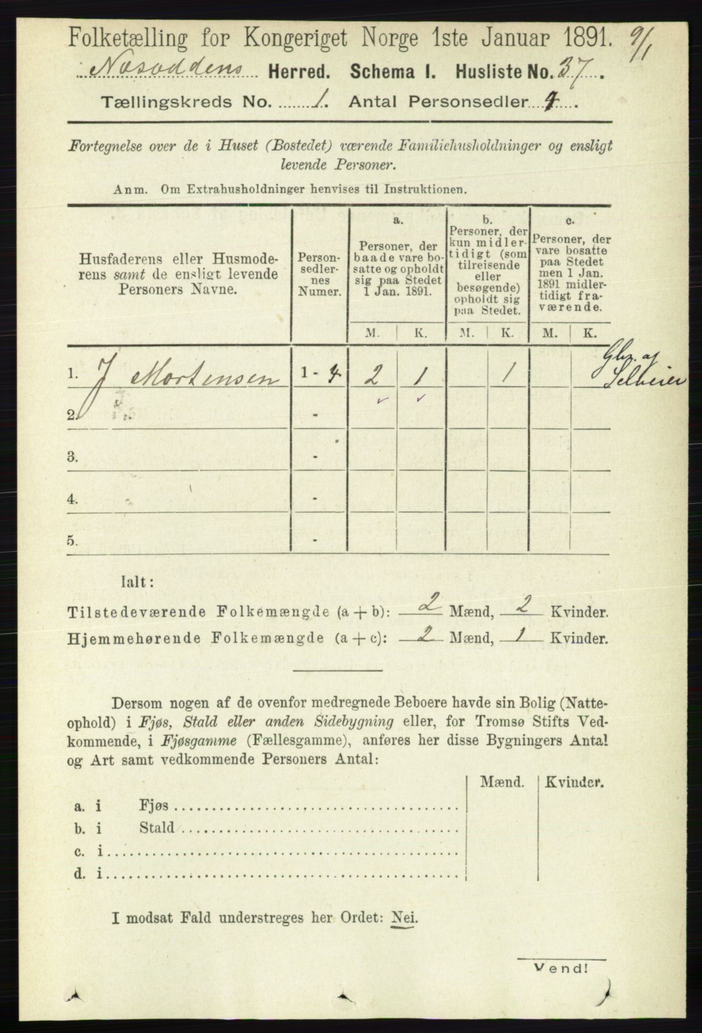 RA, 1891 census for 0216 Nesodden, 1891, p. 53