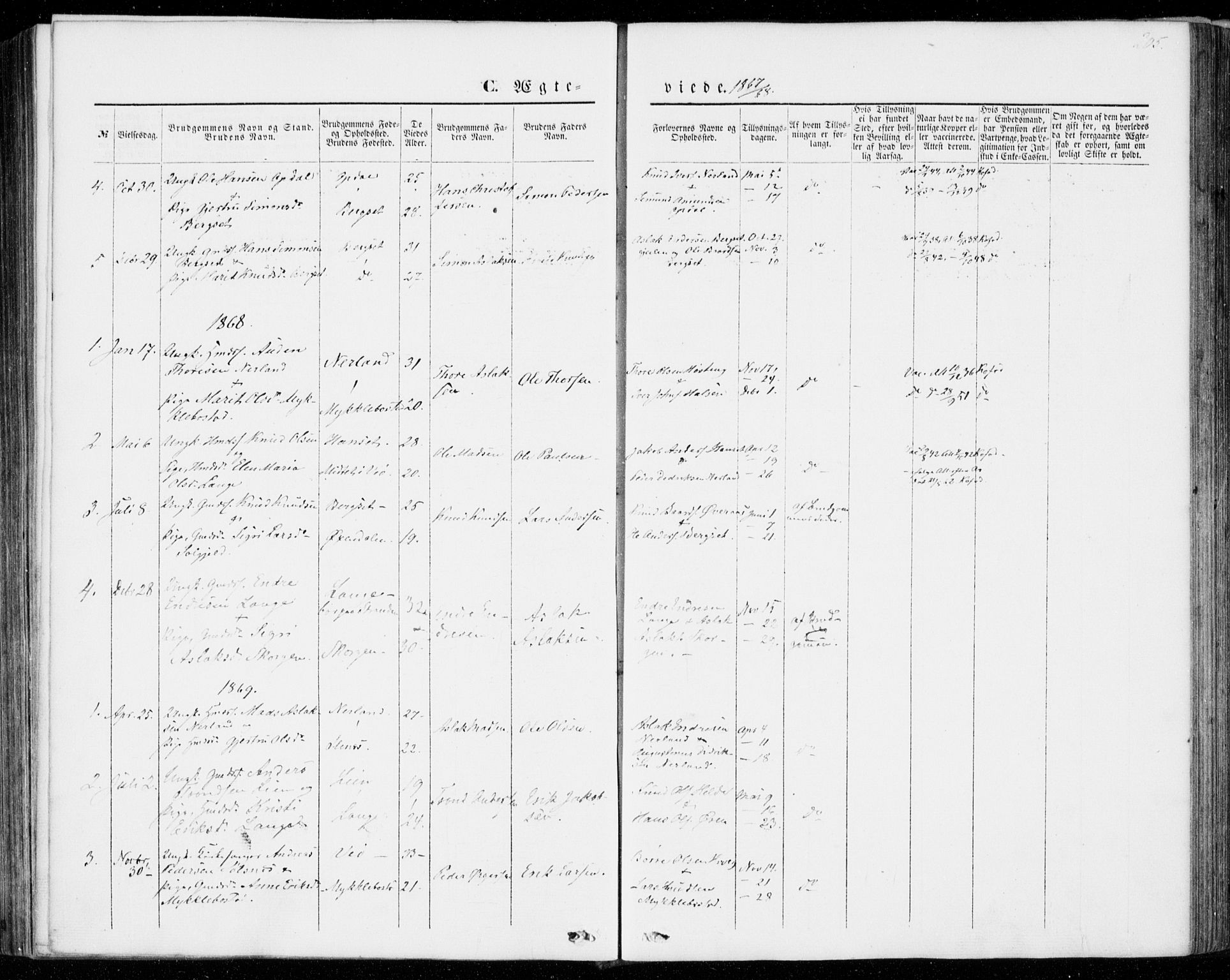 Ministerialprotokoller, klokkerbøker og fødselsregistre - Møre og Romsdal, AV/SAT-A-1454/554/L0643: Parish register (official) no. 554A01, 1846-1879, p. 205